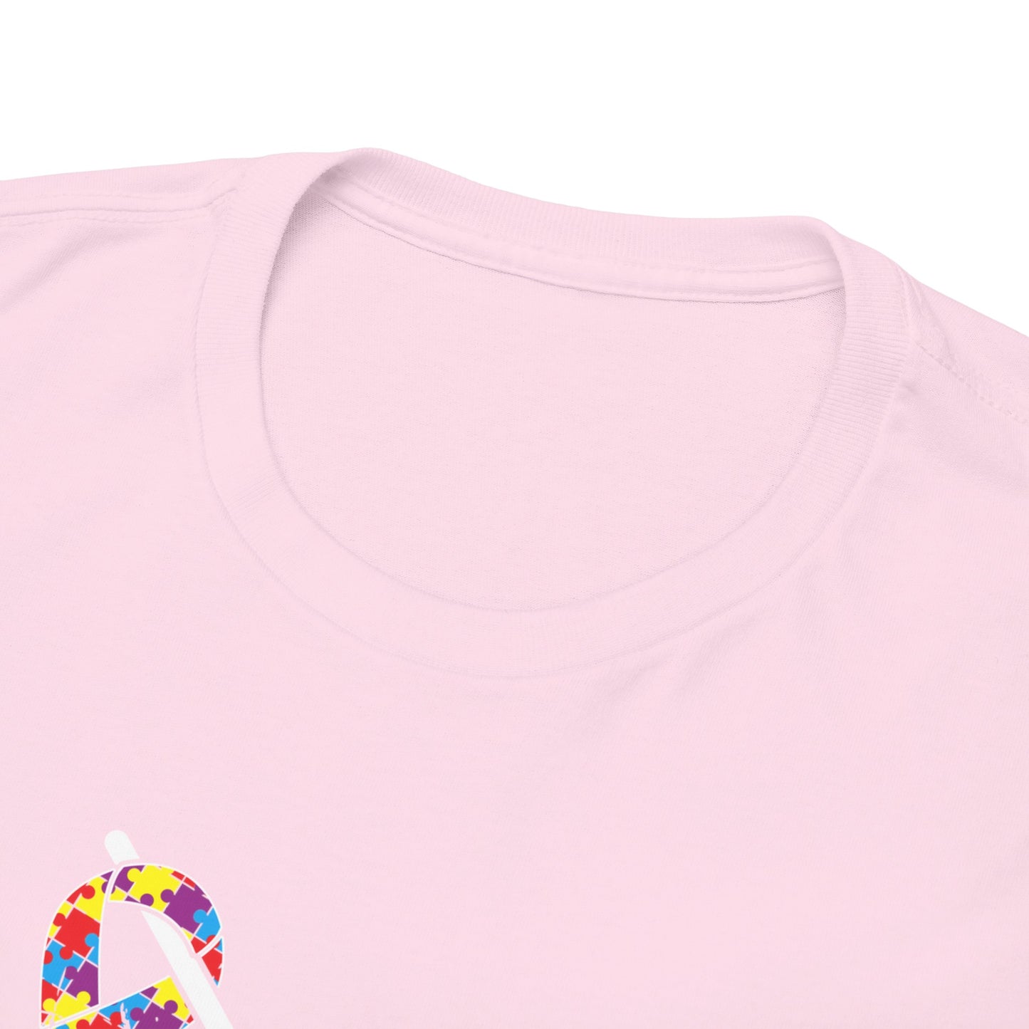 Bigfoot Heart Puzzle Piece Autism T shirt unisex heavy cotton T-shirt