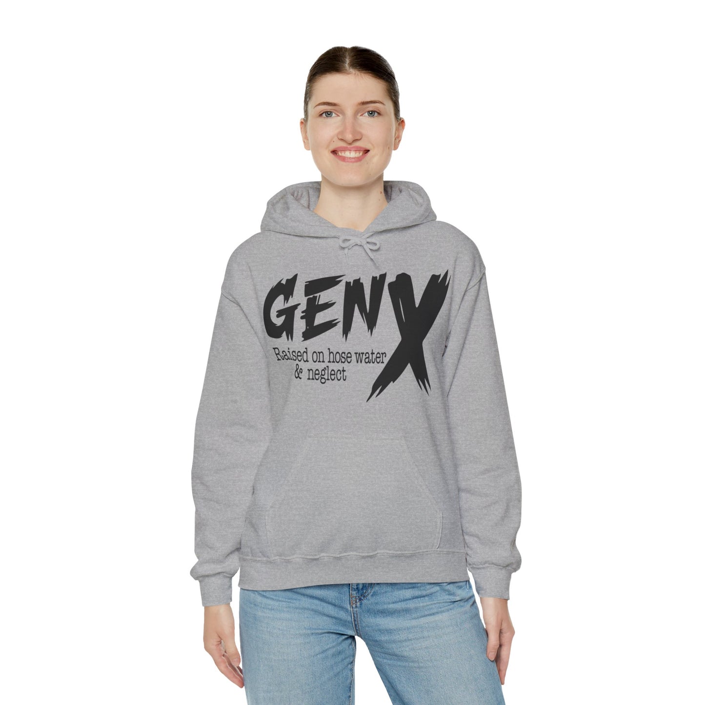 Gen X Raised on Hose Water & Neglect Unisex Heavy Blend™ Hooded Sweatshirt