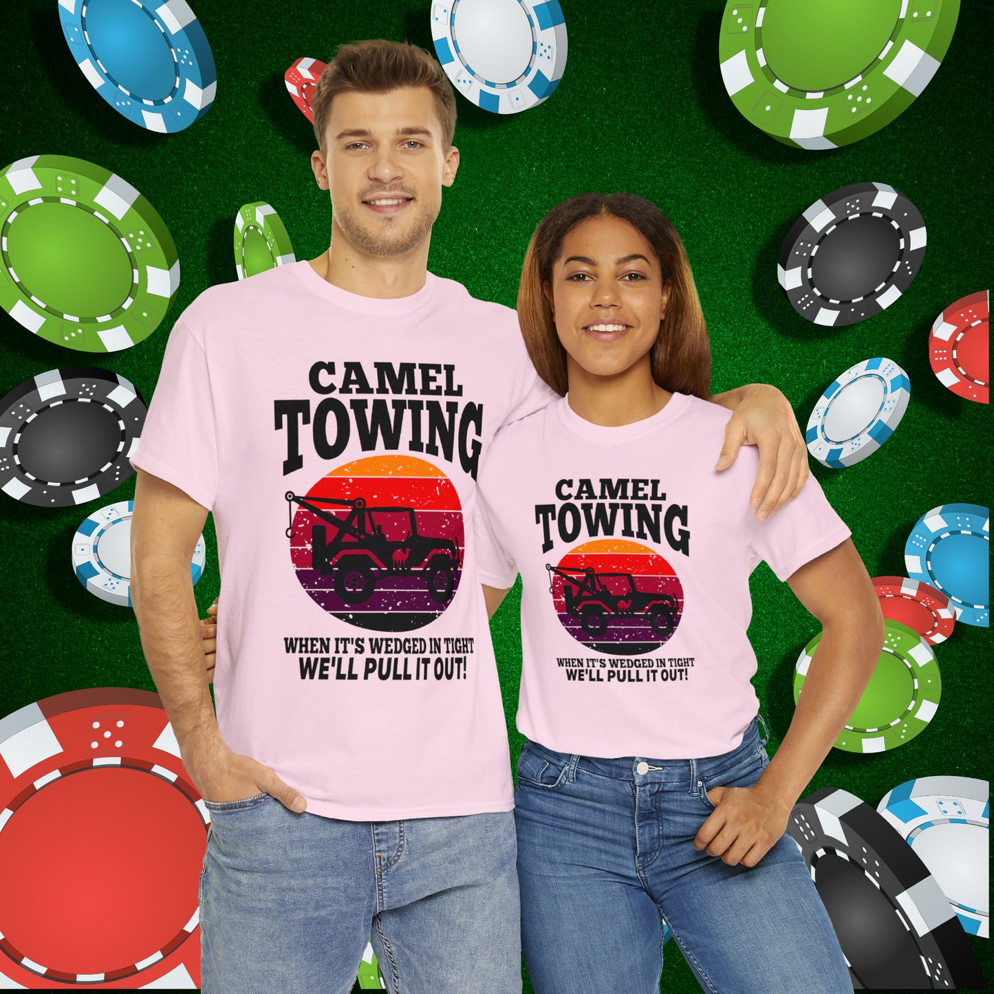 Camel Towing When its wedged in tight we'll pull it out T-Shirt