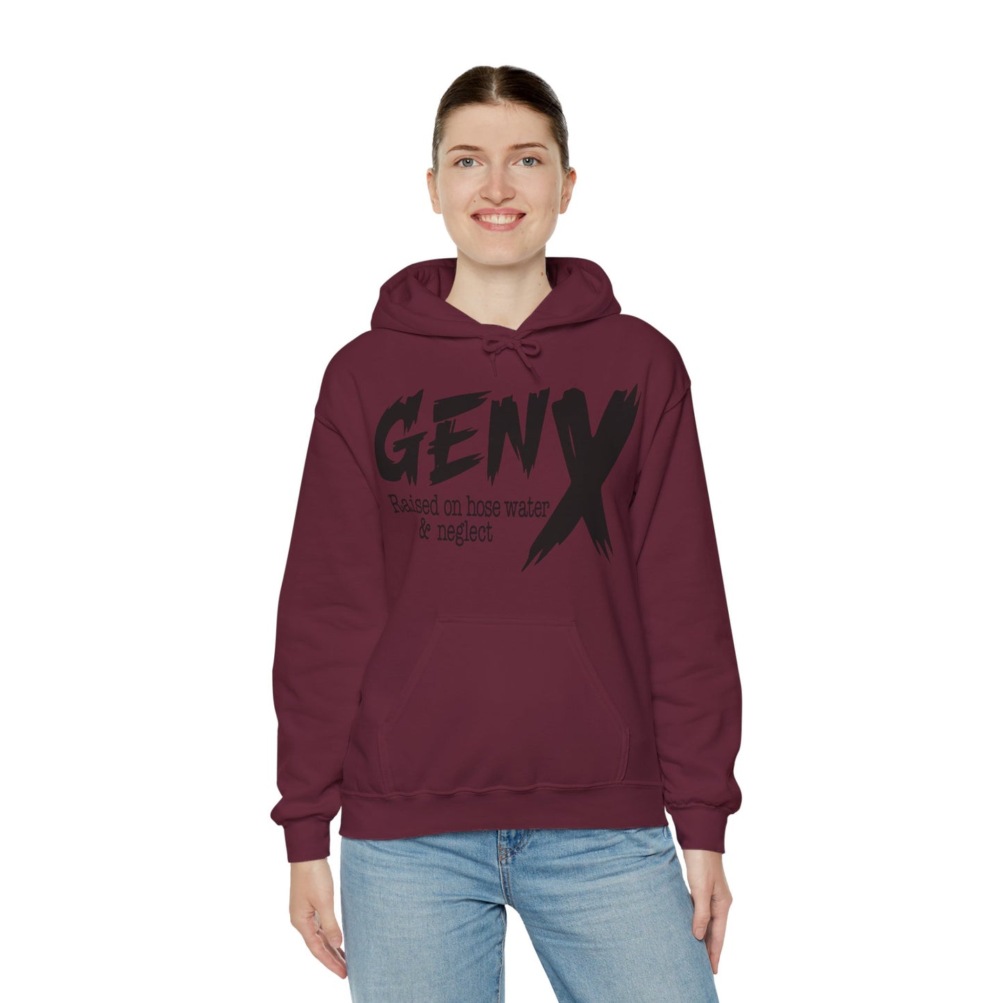 Gen X Raised on Hose Water & Neglect Unisex Heavy Blend™ Hooded Sweatshirt