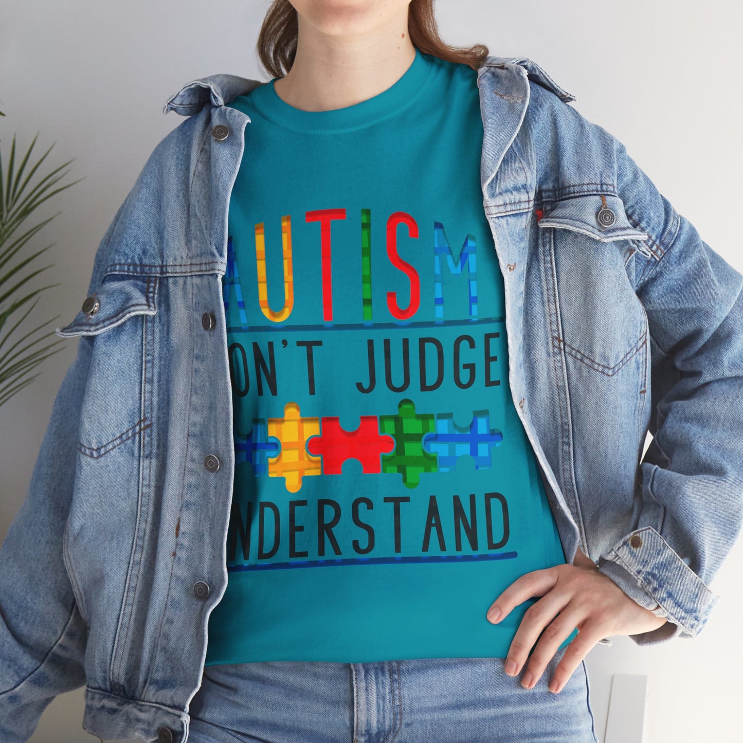 Autism Don't Judge Understand T-shirt Unisex Heavy Cotton