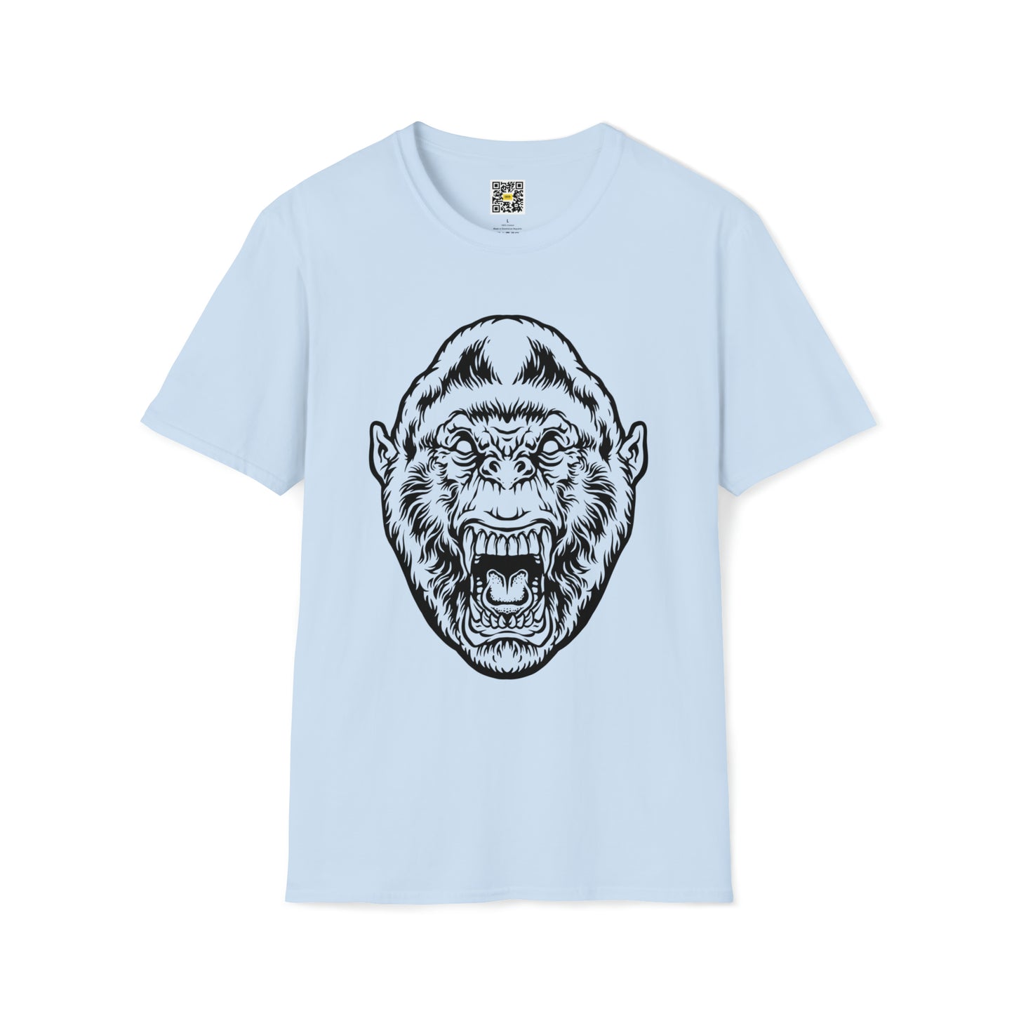 Angry Beast Gorilla Head T-Shirt Jungle Zoo Amazon Animals