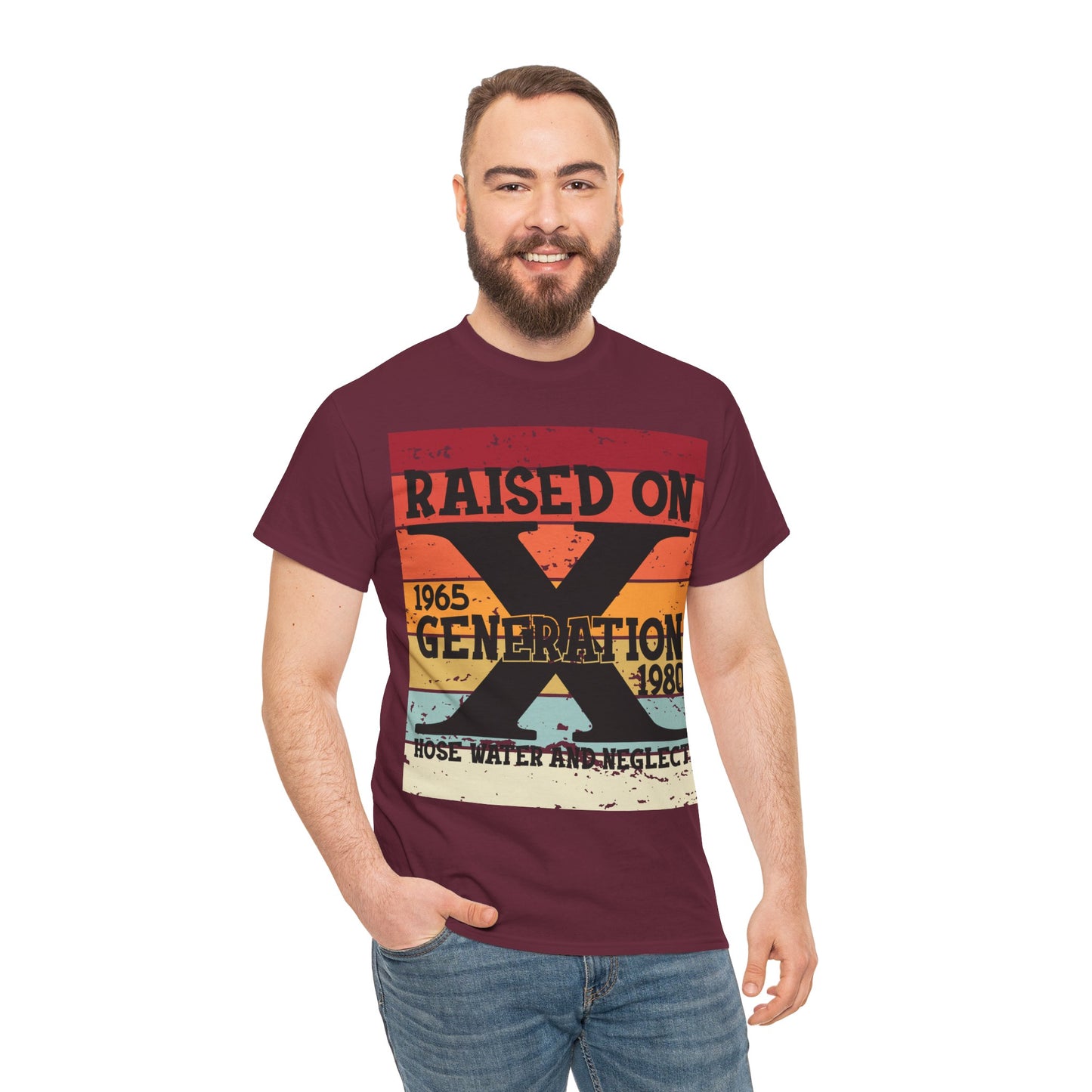 GEN X Raised On Hose Water & Neglect Tshirt Unisex Heavy Cotton