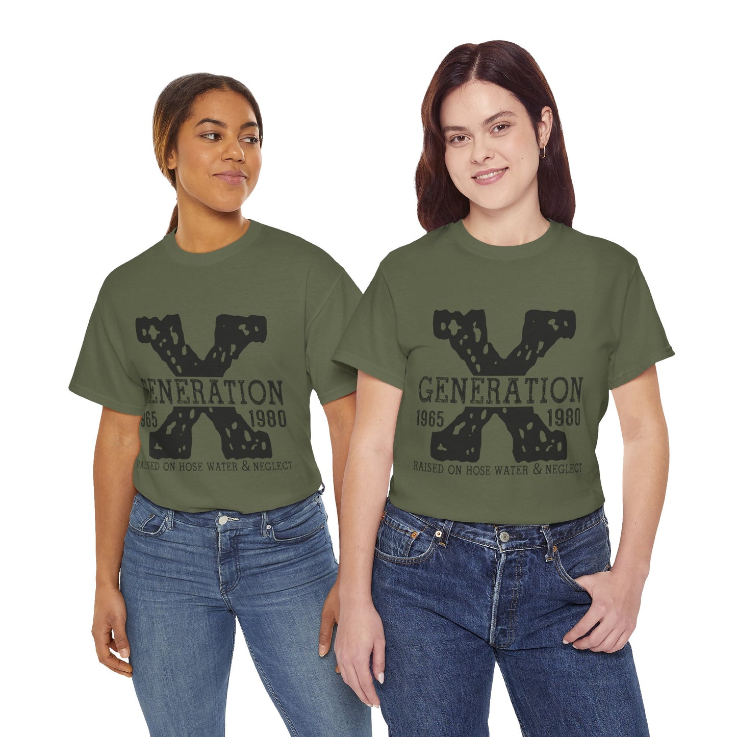 Copy of GEN X Raised On Hose Water & Neglect Tshirt Unisex Heavy Cotton