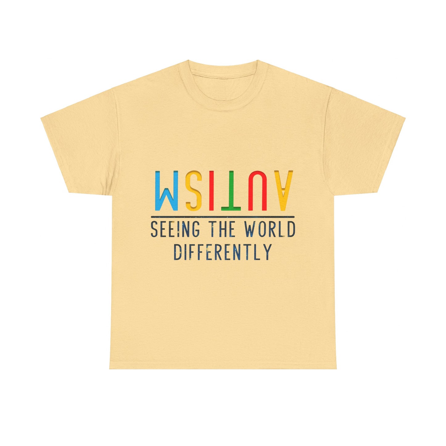 Autism Seeing the World Differently T-shirt Unisex Heavy Cotton