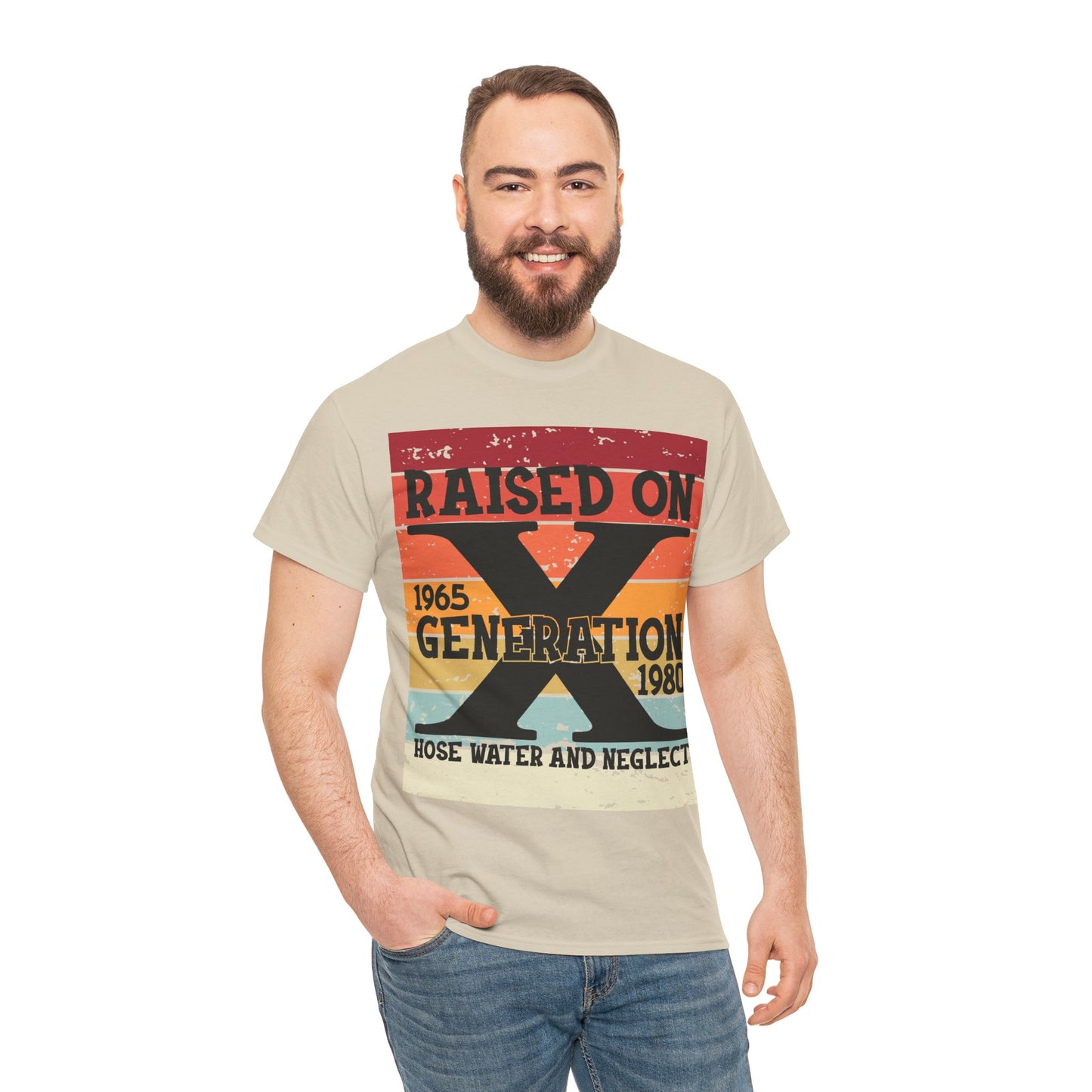 GEN X Raised On Hose Water & Neglect Tshirt Unisex Heavy Cotton