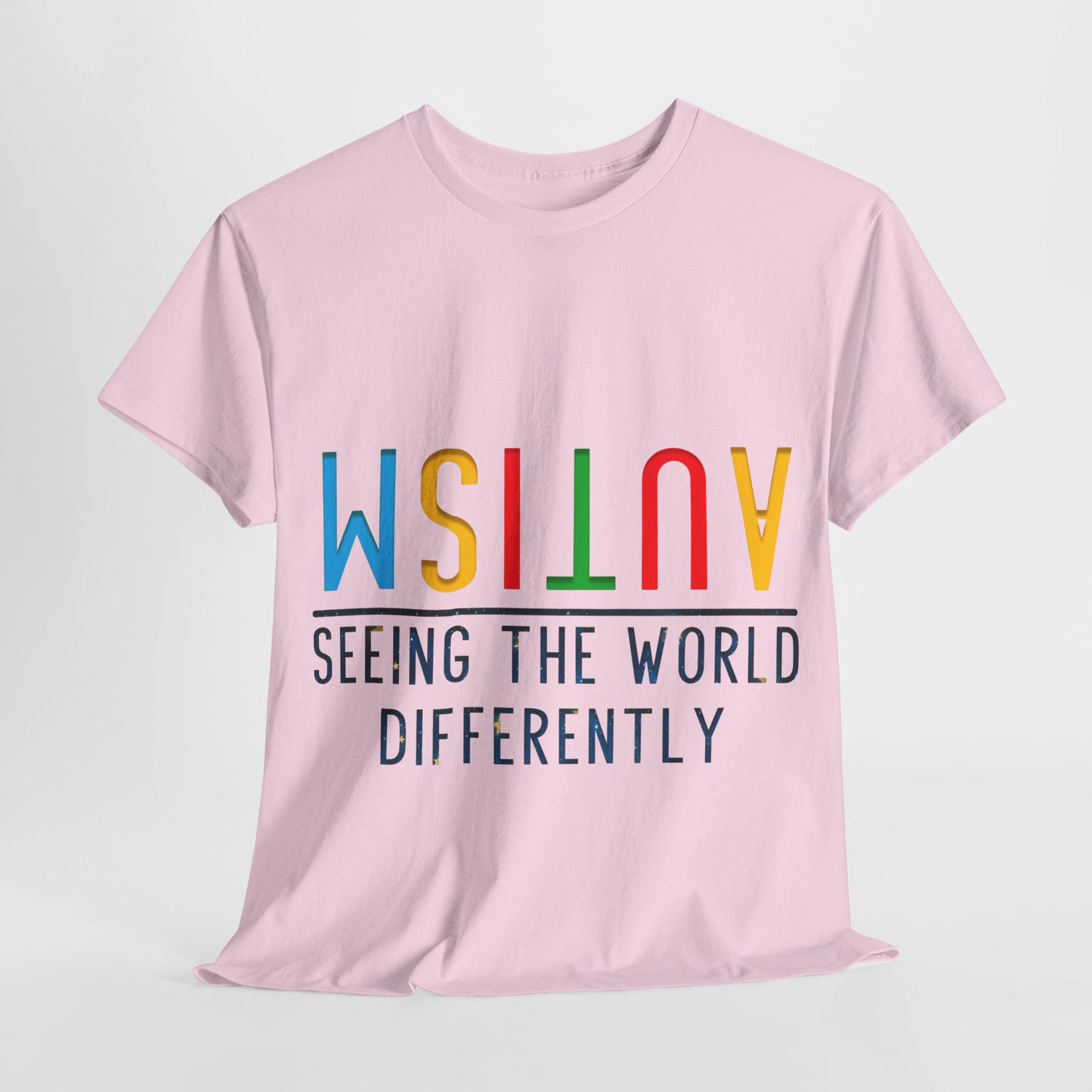 Autism Seeing the World Differently T-shirt Unisex Heavy Cotton
