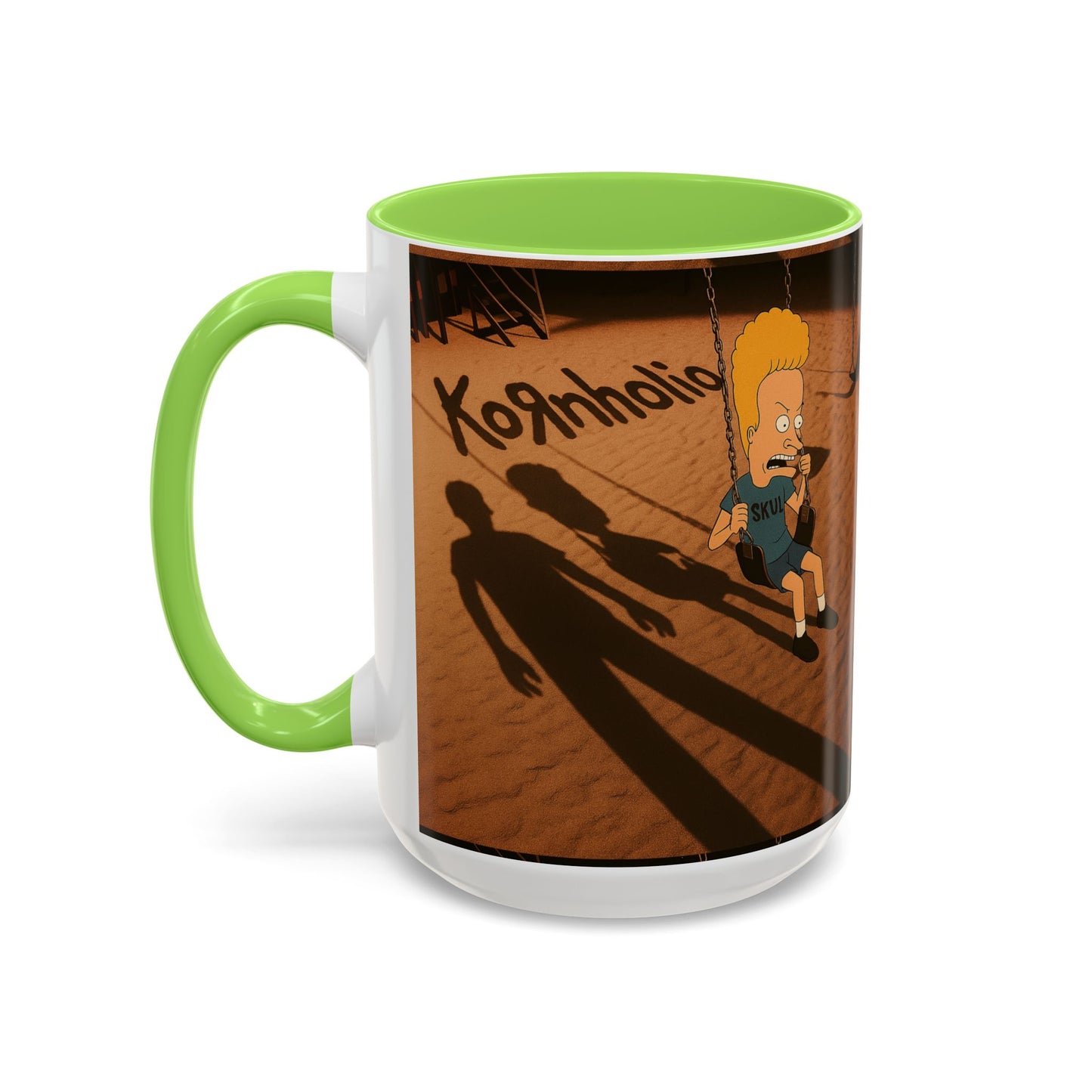 Kornholio 15 oz Coffee Mug Funny Nu Metal Cartoon Cup Multiple Colors