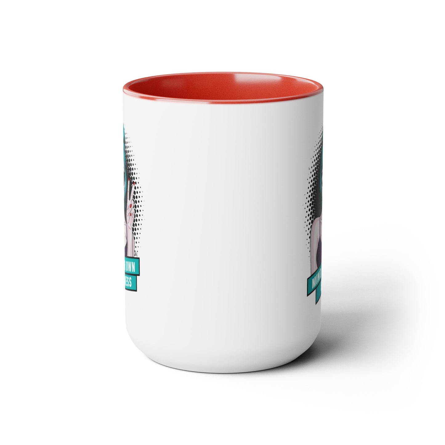 PopArt Girl Mind Your Own Business 15oz Coffee Mug