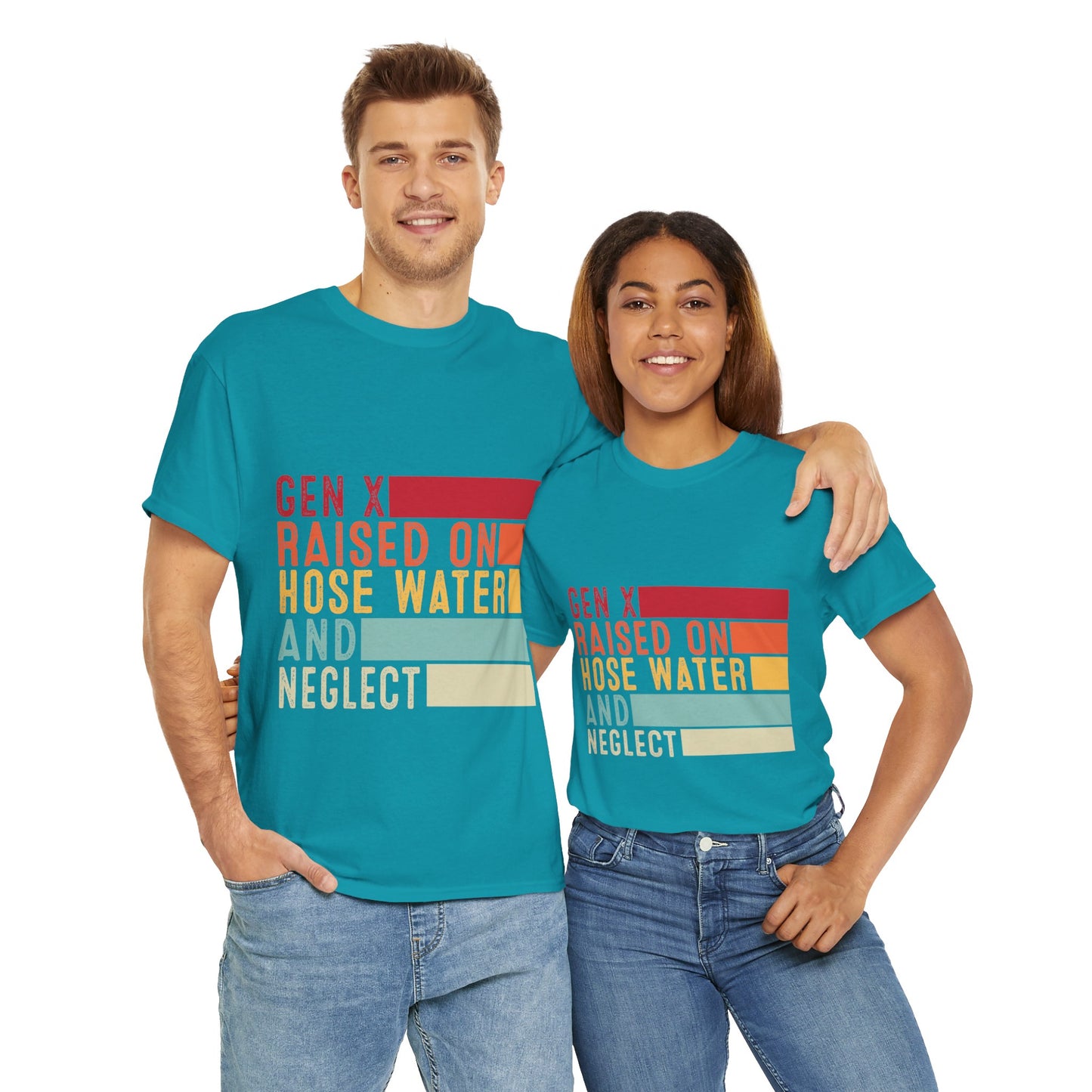 GEN X Raised On Hose Water & Neglect Tshirt Unisex Heavy Cotton