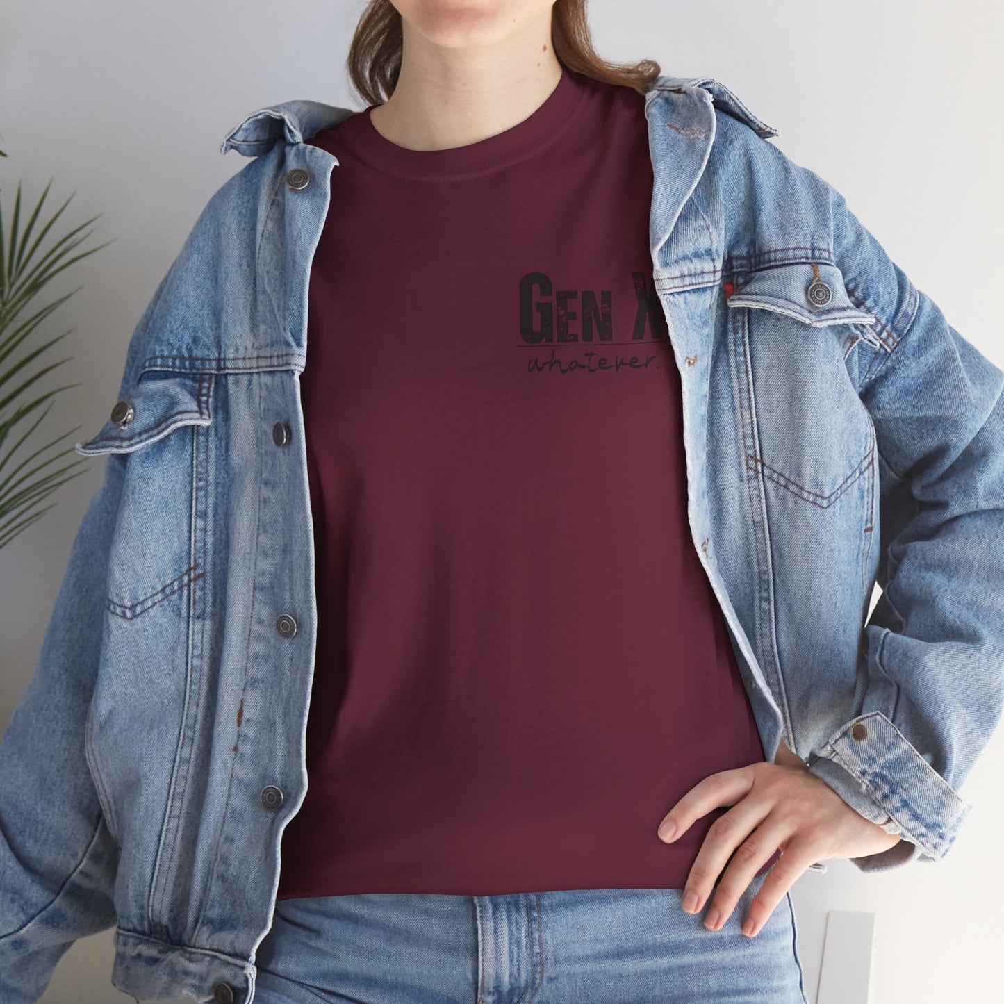 GEN X Definition Unisex Heavy Cotton T-Shirt Front & Back