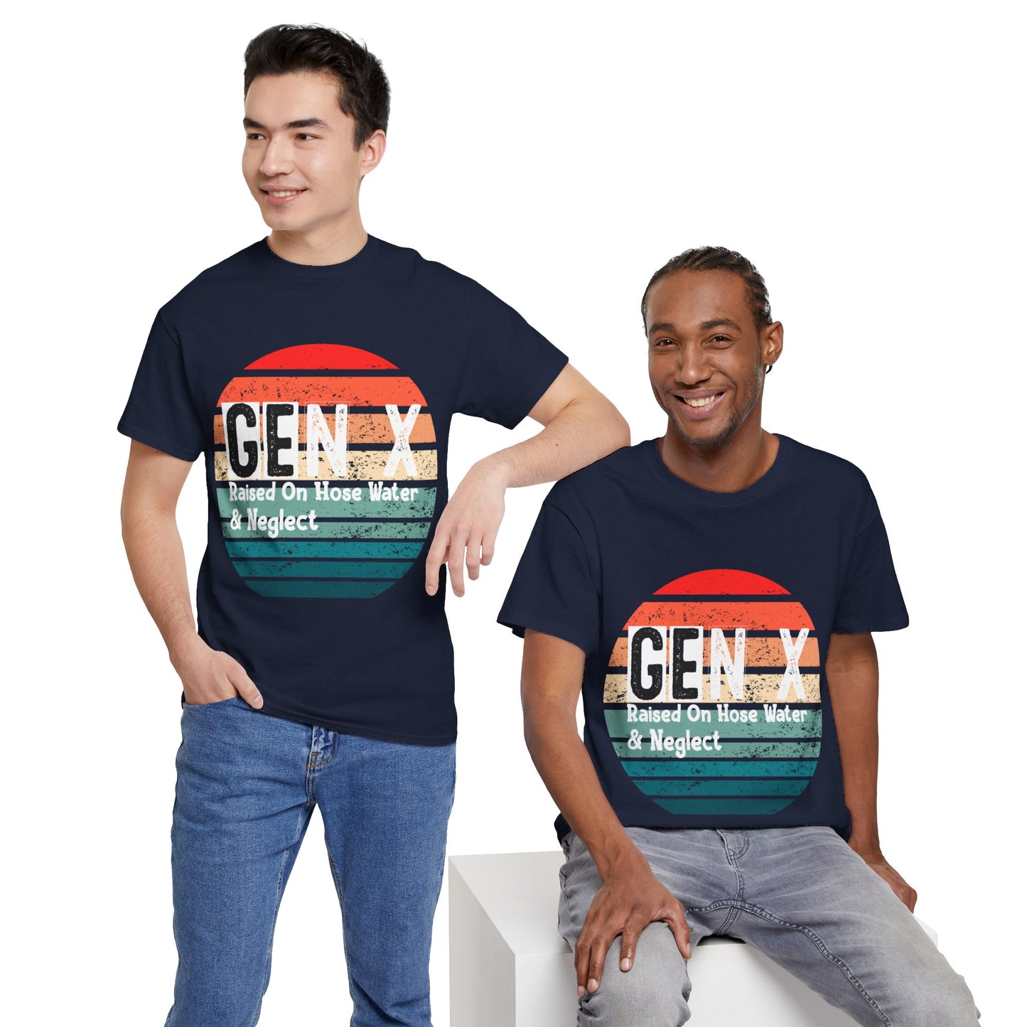 GEN X Raised On Hose Water & Neglect Tshirt Unisex Heavy Cotton