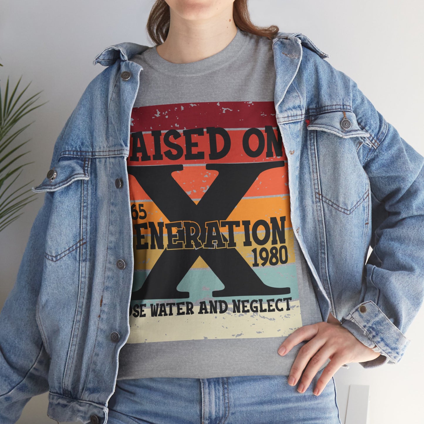 GEN X Raised On Hose Water & Neglect Tshirt Unisex Heavy Cotton