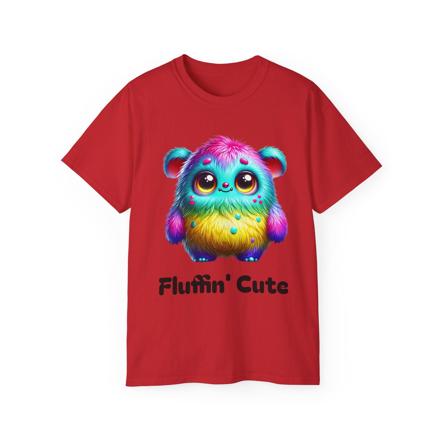 Fluffin' Cute Colorful Monster Unisex Ultra Cotton Tee