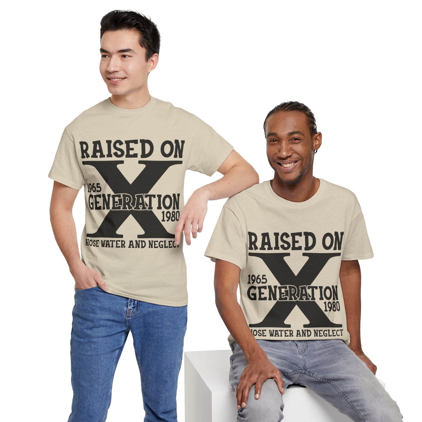 GEN X Raised On Hose Water & Neglect Tshirt Unisex Heavy Cotton