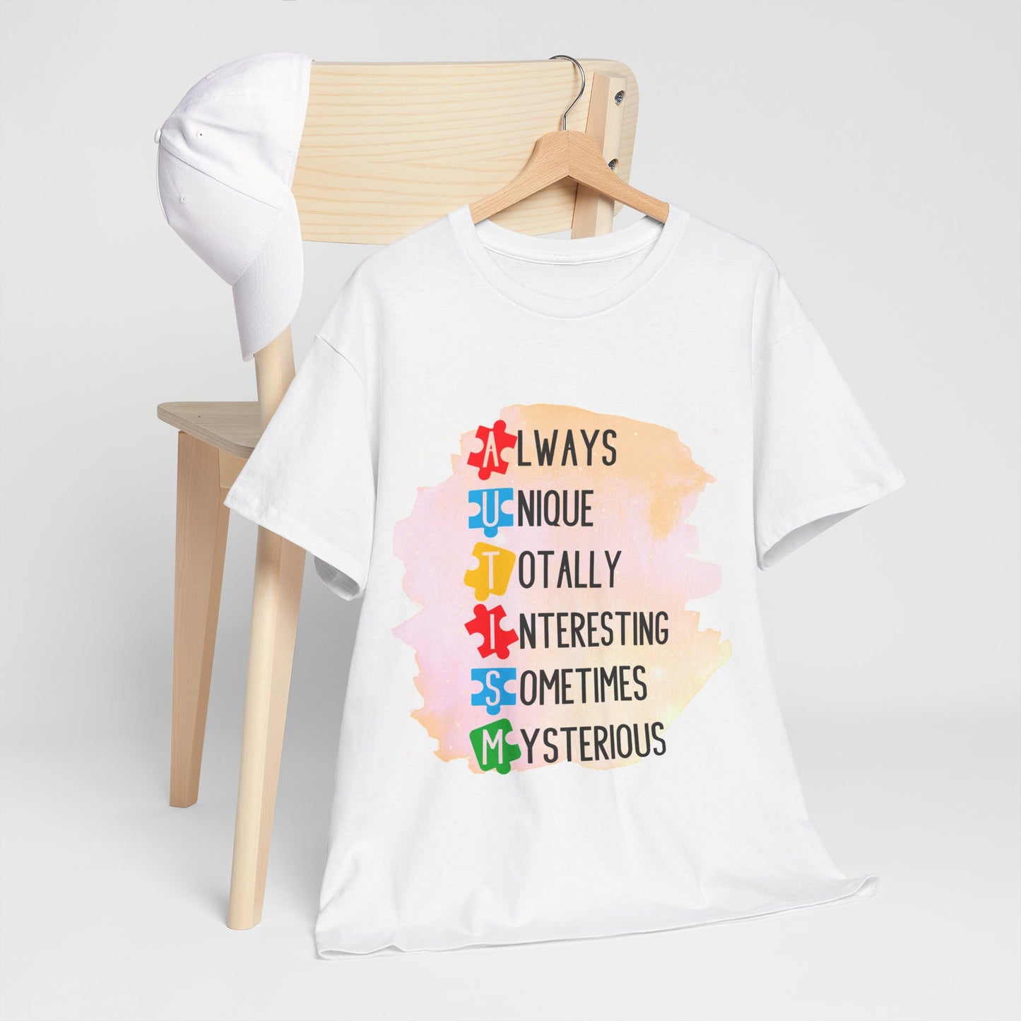 Autism Always Unique Totally Interesting Sometimes Mysterious T-shirt Unisex Heavy Cotton
