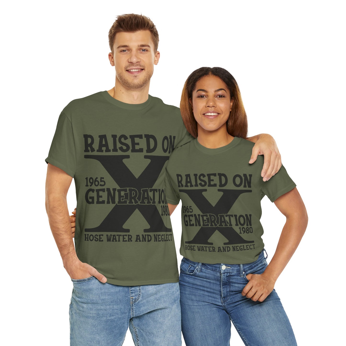 GEN X Raised On Hose Water & Neglect Tshirt Unisex Heavy Cotton