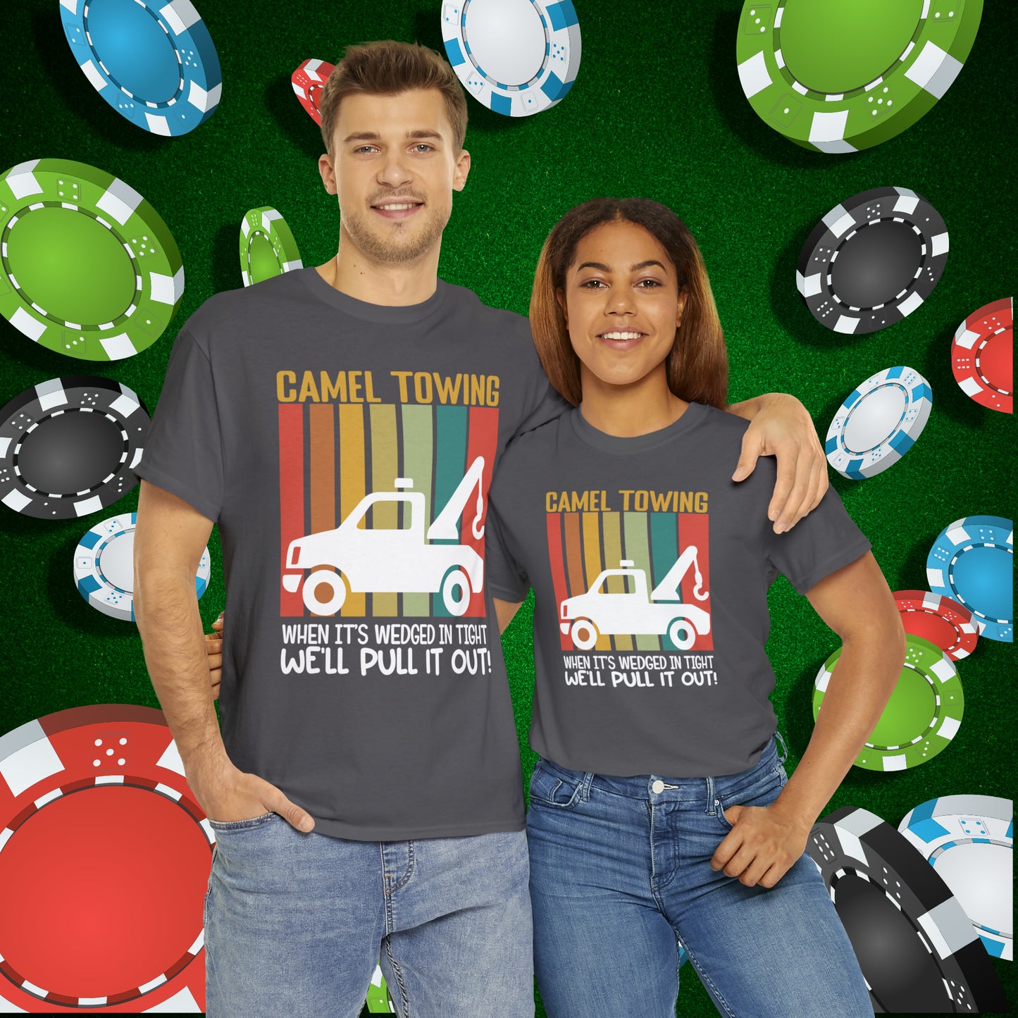 Camel Towing When its wedged in tight we'll pull it out T-Shirt