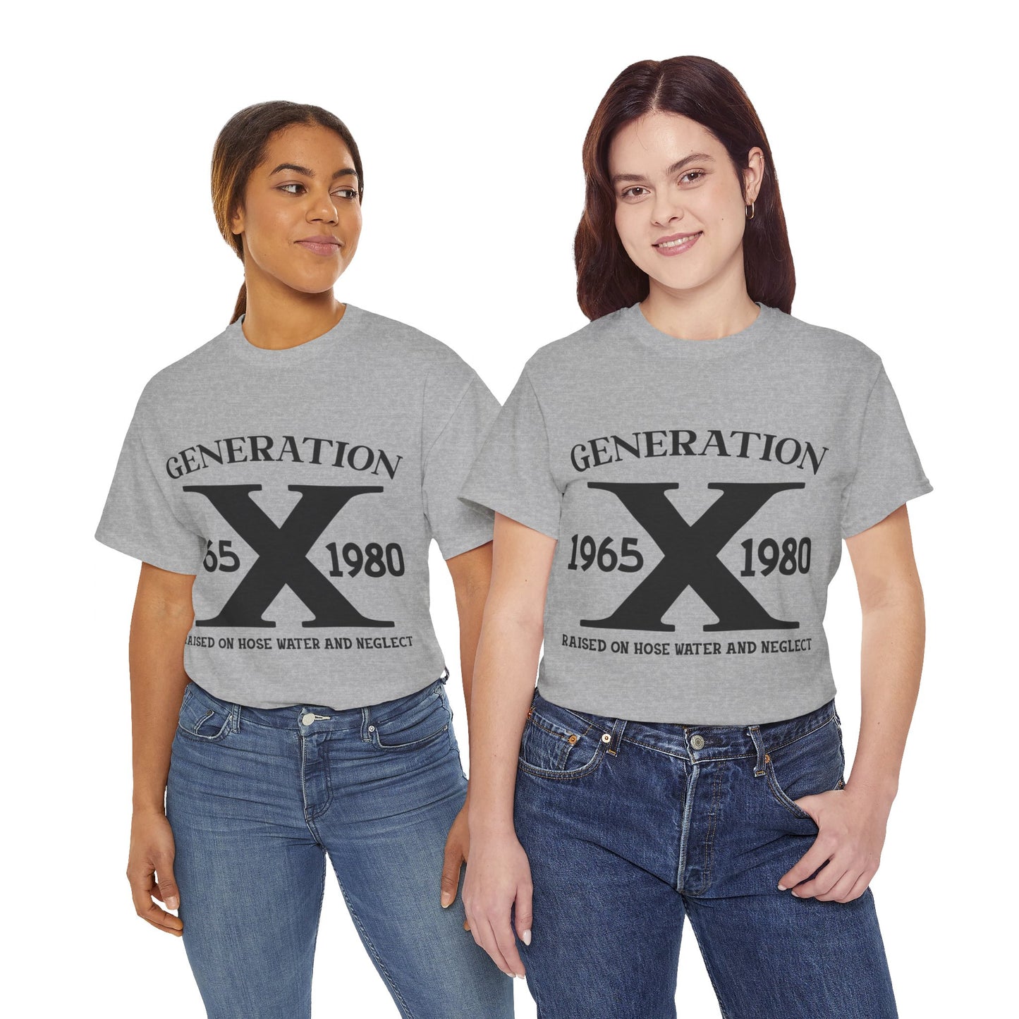 GEN X Raised On Hose Water & Neglect Tshirt Unisex Heavy Cotton