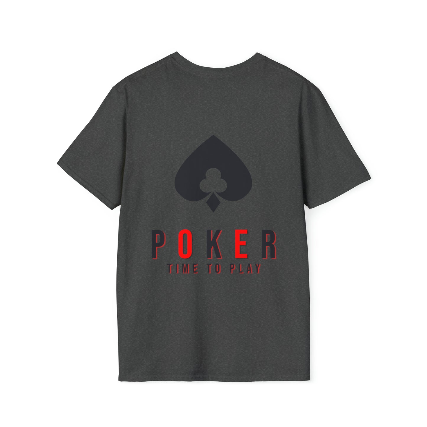Royal Flush Poker Time to Play T-shirt Front and Back Design
