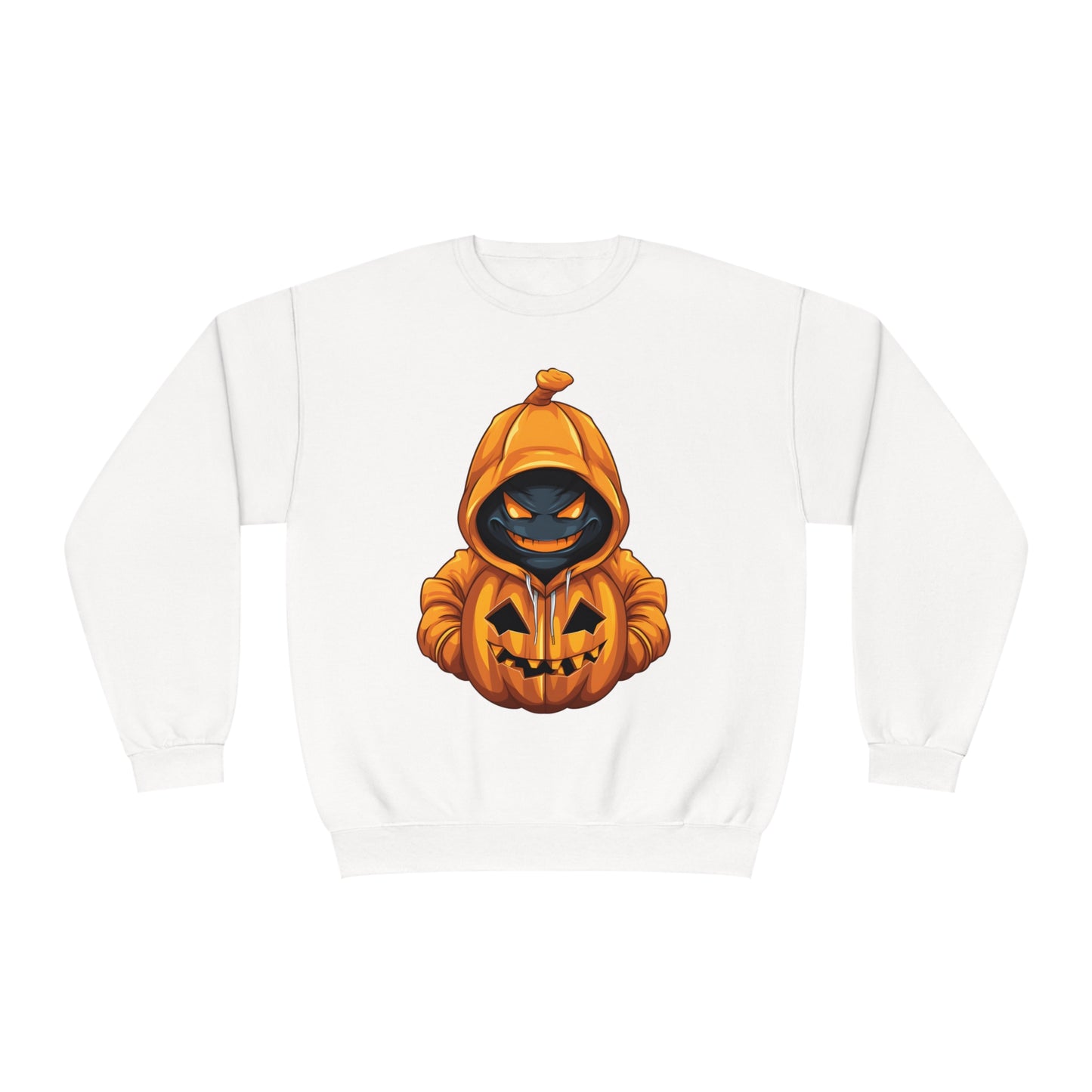 Halloween Scary Hoodie Pumpkin Character Unisex NuBlend® Crewneck Sweatshirt