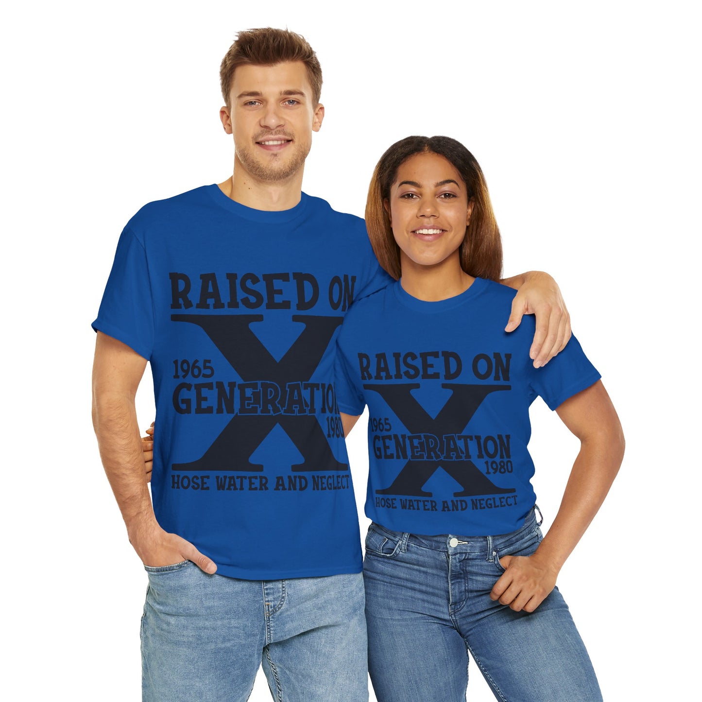 GEN X Raised On Hose Water & Neglect Tshirt Unisex Heavy Cotton