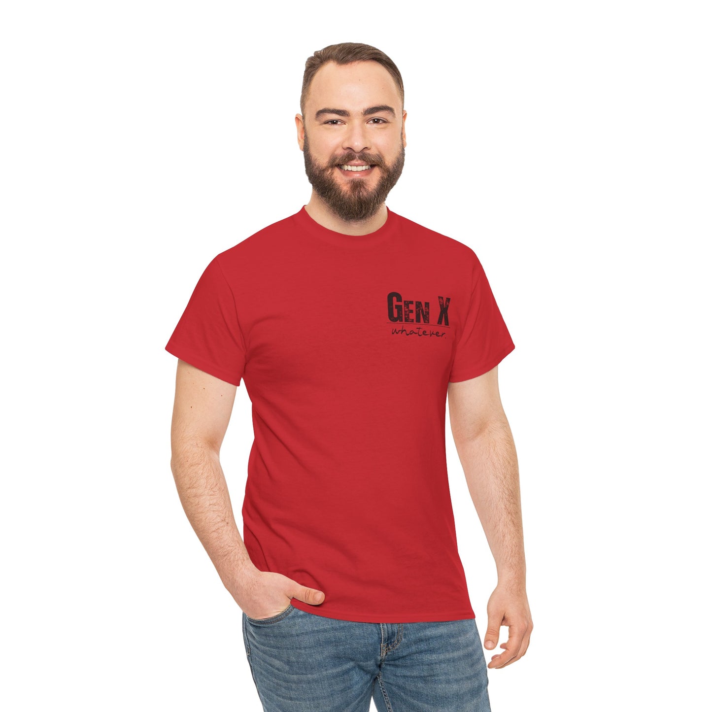 GEN X Definition Unisex Heavy Cotton T-Shirt Front & Back