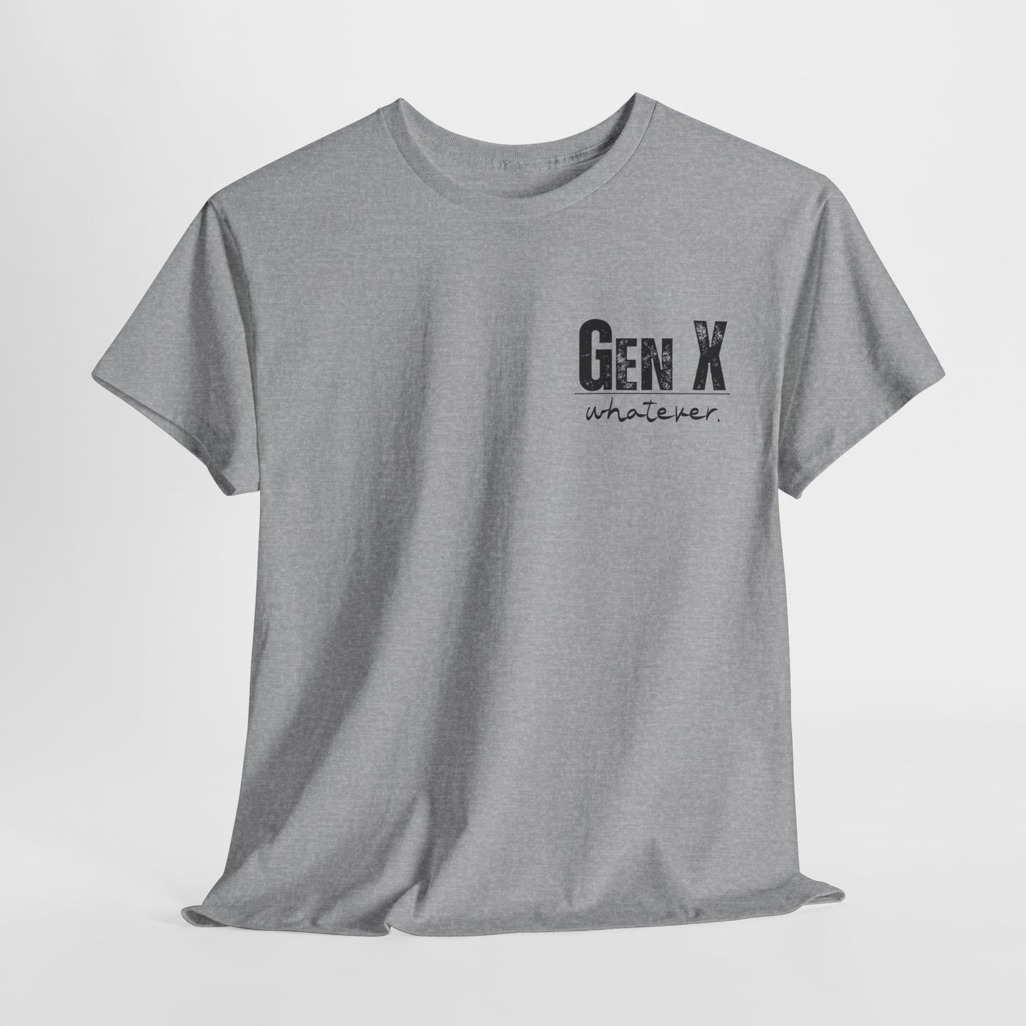 GEN X Definition Unisex Heavy Cotton T-Shirt Front & Back