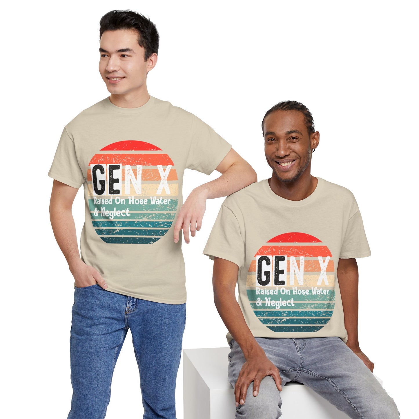 GEN X Raised On Hose Water & Neglect Tshirt Unisex Heavy Cotton