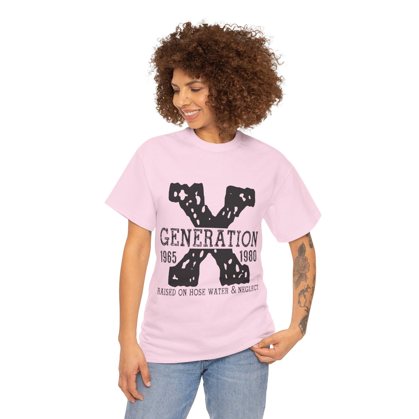 Copy of GEN X Raised On Hose Water & Neglect Tshirt Unisex Heavy Cotton