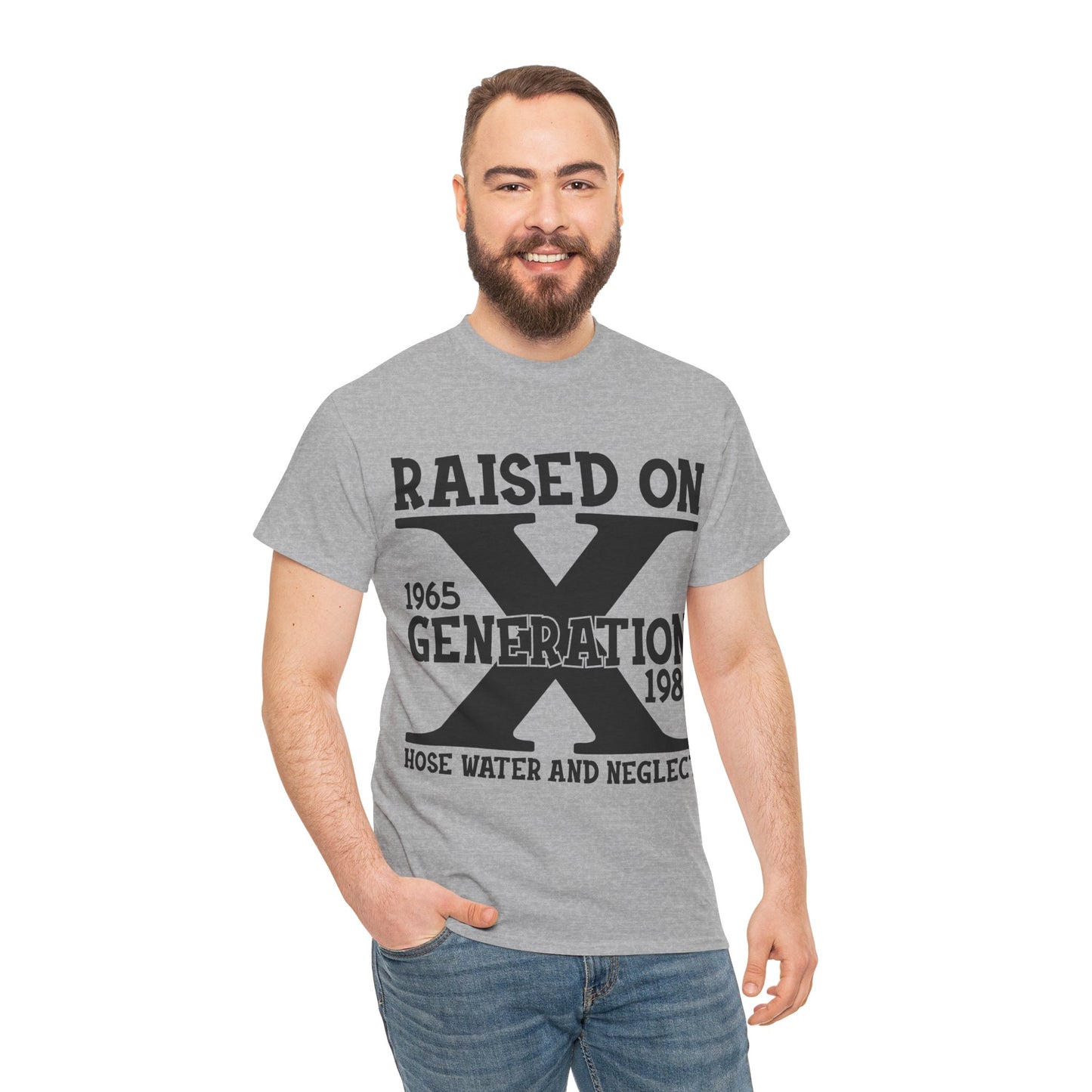 GEN X Raised On Hose Water & Neglect Tshirt Unisex Heavy Cotton