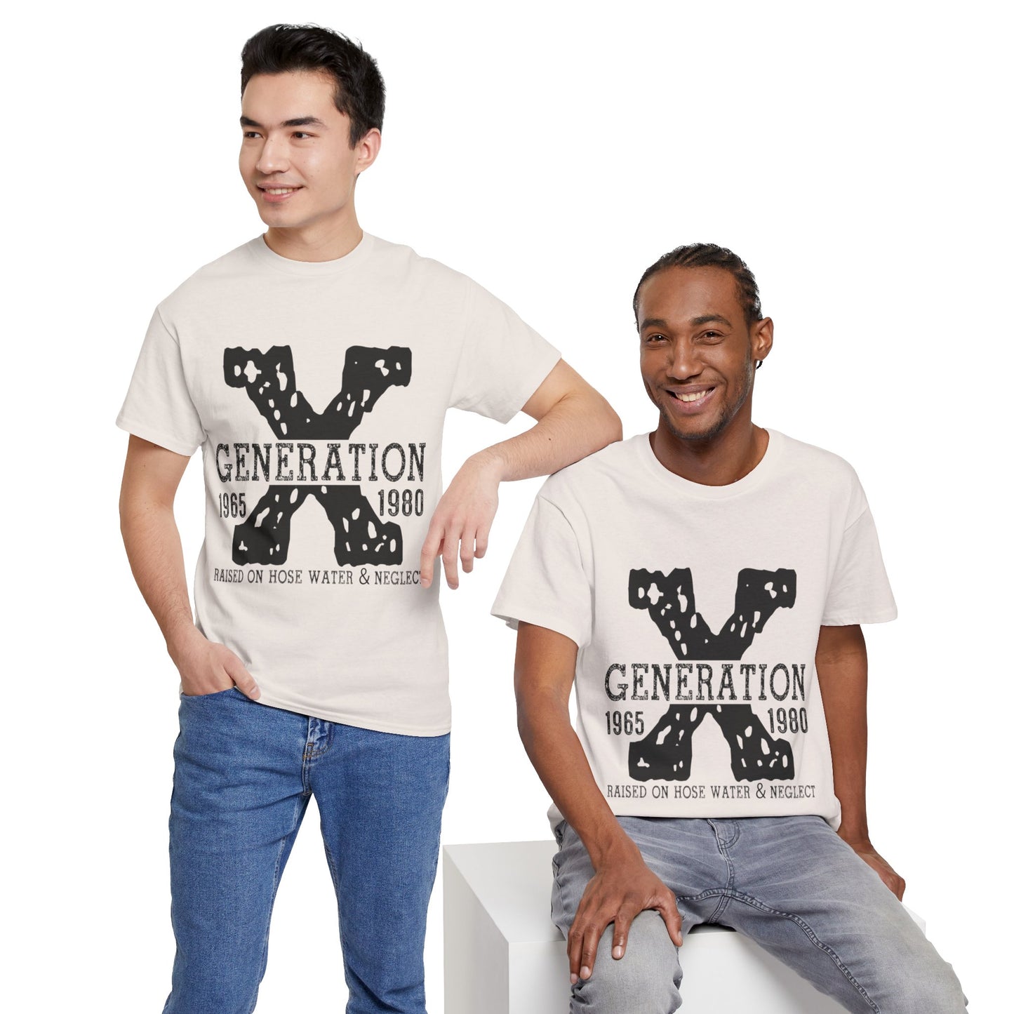 Copy of GEN X Raised On Hose Water & Neglect Tshirt Unisex Heavy Cotton