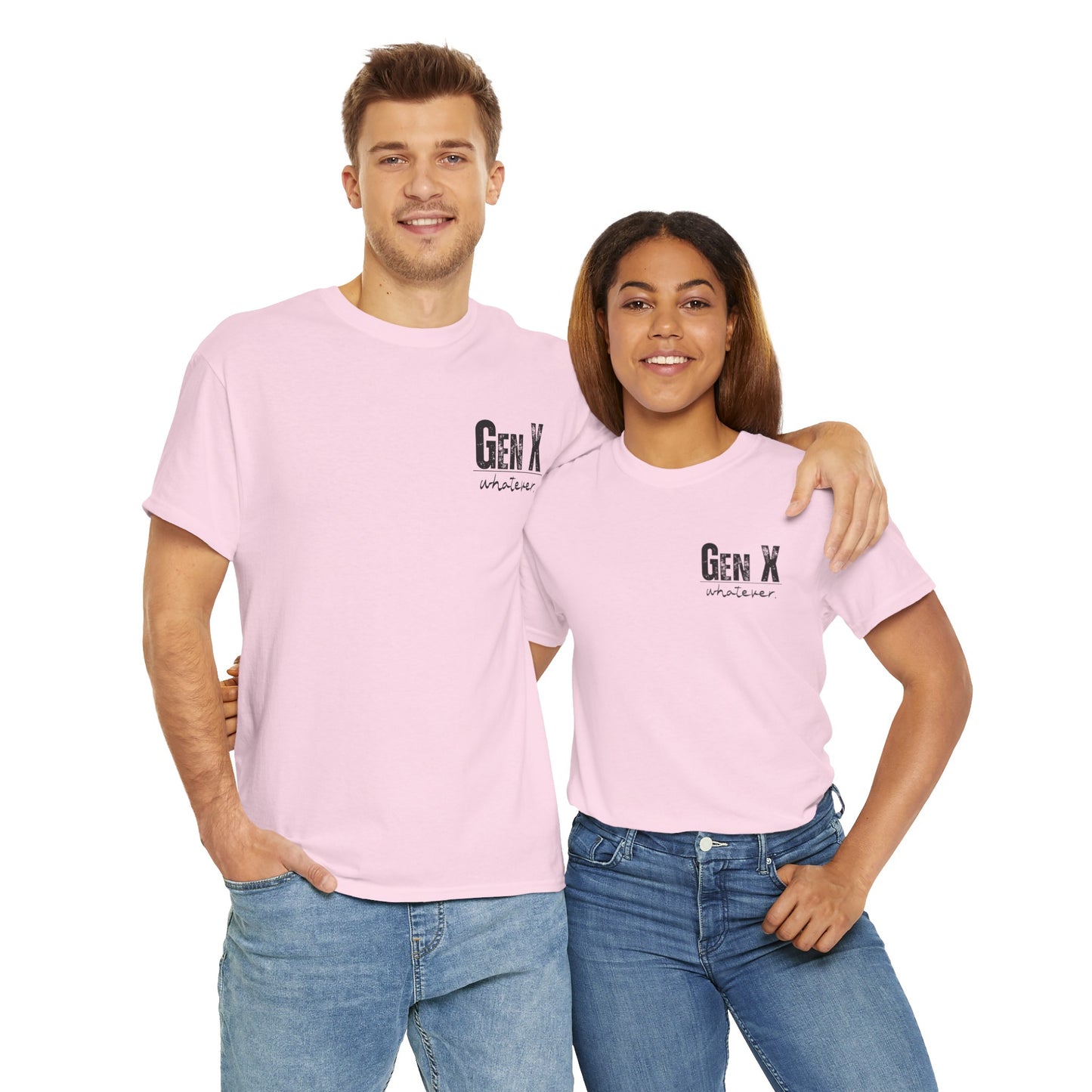 GEN X Definition Unisex Heavy Cotton T-Shirt Front & Back