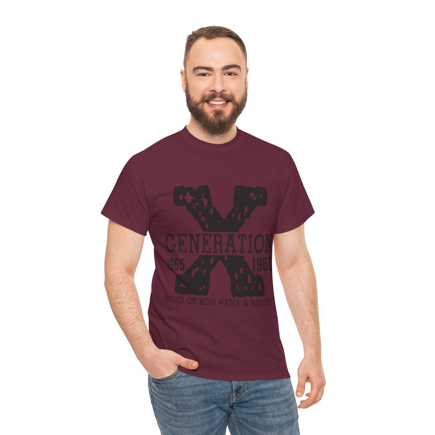Copy of GEN X Raised On Hose Water & Neglect Tshirt Unisex Heavy Cotton