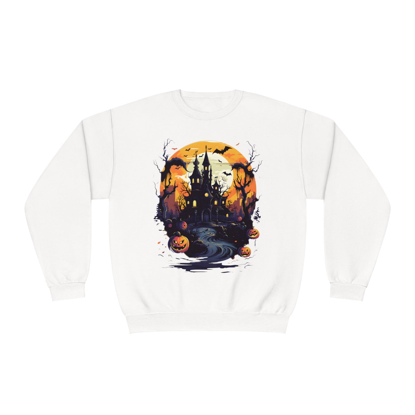 Halloween - Spooky House Unisex NuBlend® Crewneck Sweatshirt