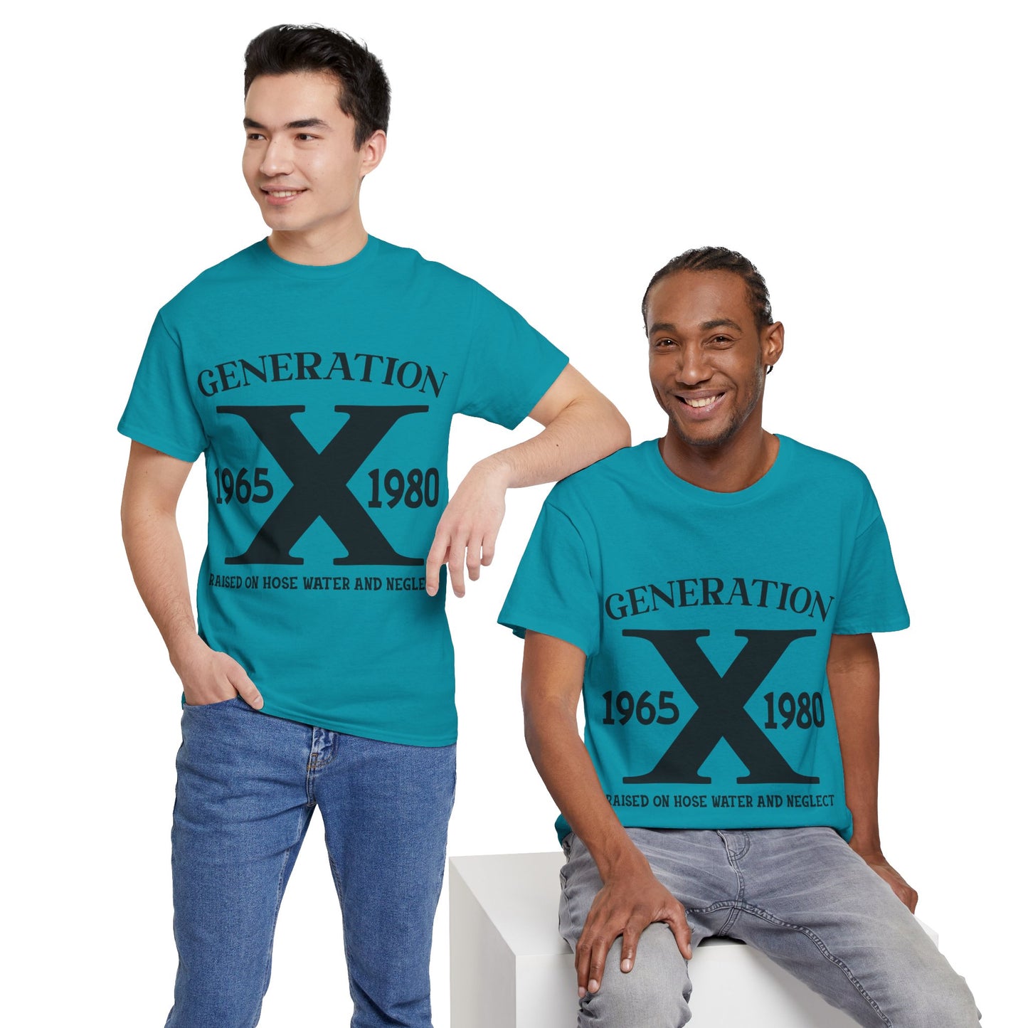 GEN X Raised On Hose Water & Neglect Tshirt Unisex Heavy Cotton
