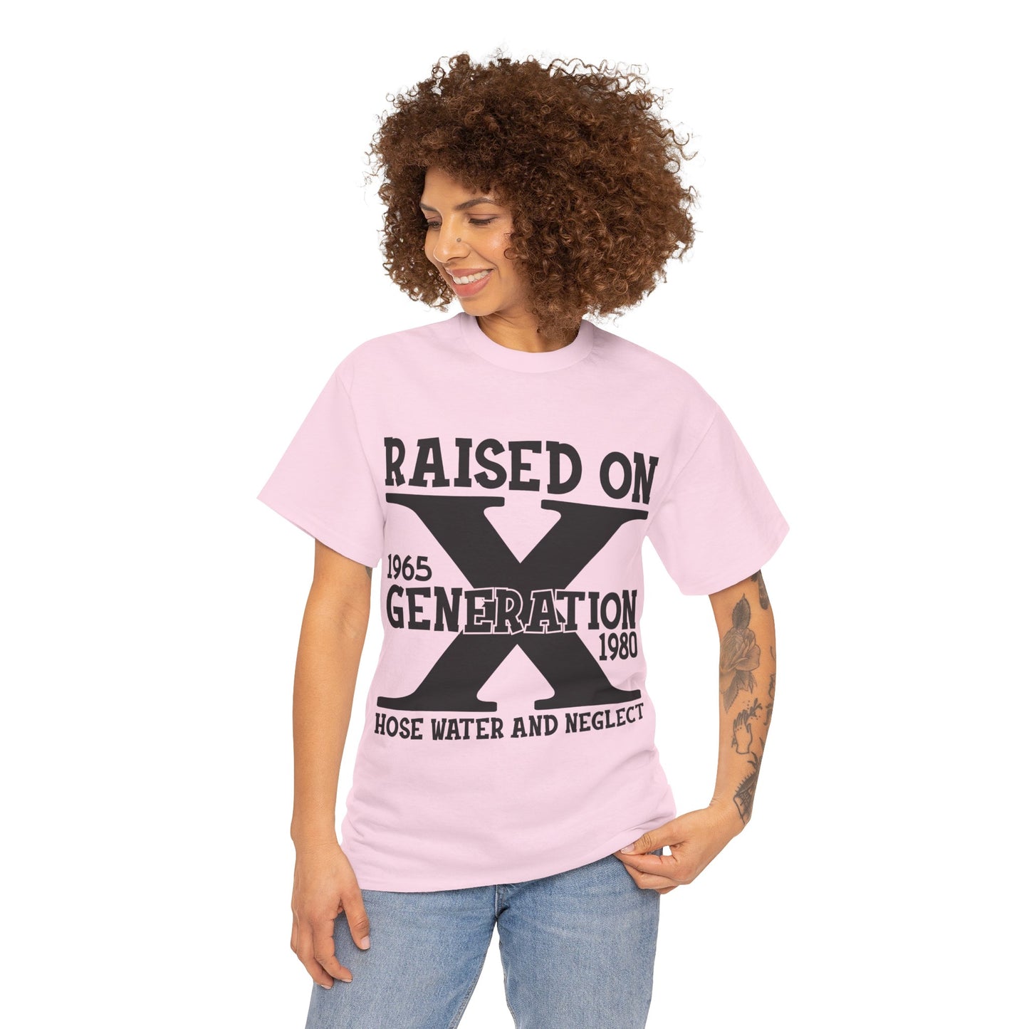 GEN X Raised On Hose Water & Neglect Tshirt Unisex Heavy Cotton