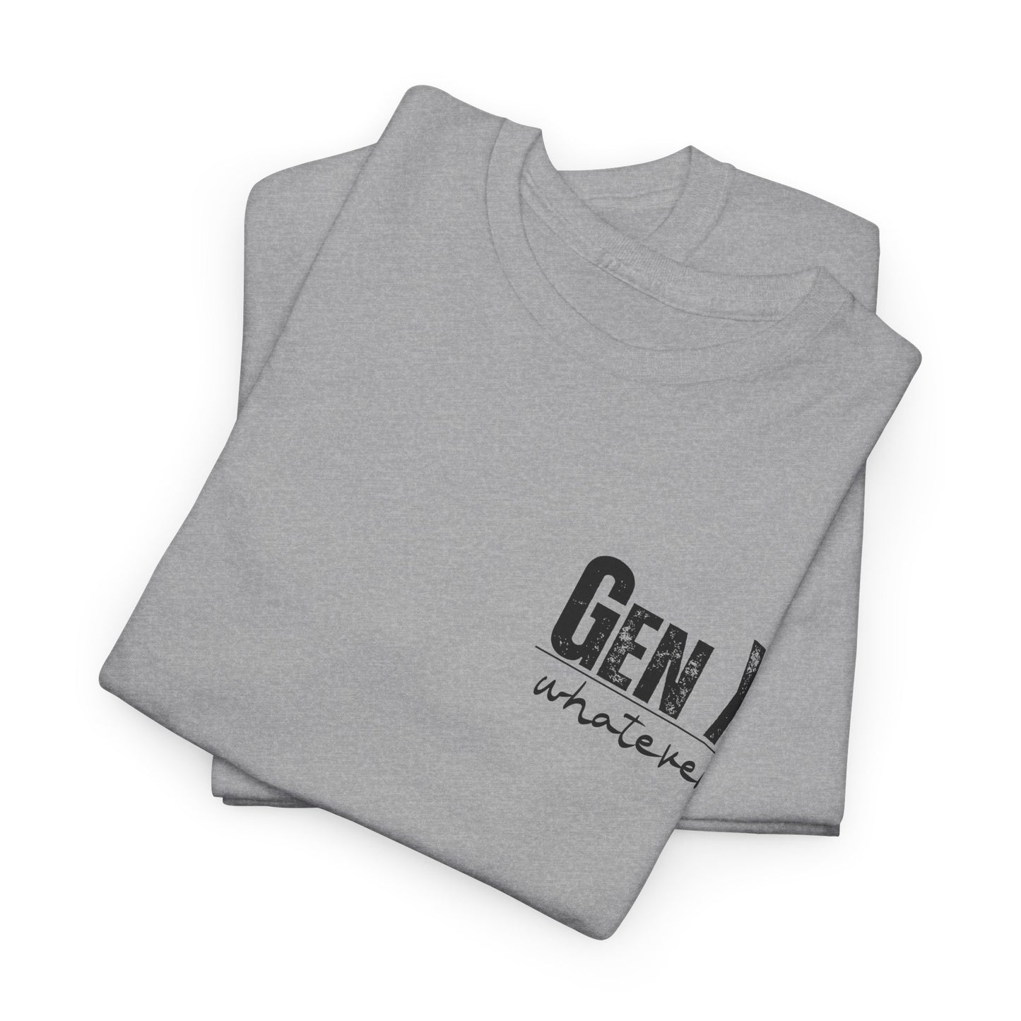GEN X Definition Unisex Heavy Cotton T-Shirt Front & Back