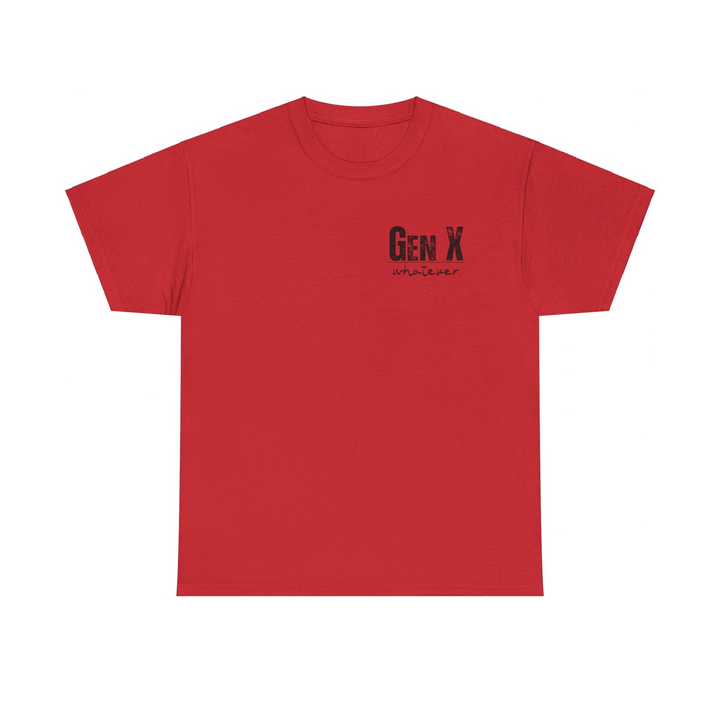 GEN X Definition Unisex Heavy Cotton T-Shirt Front & Back