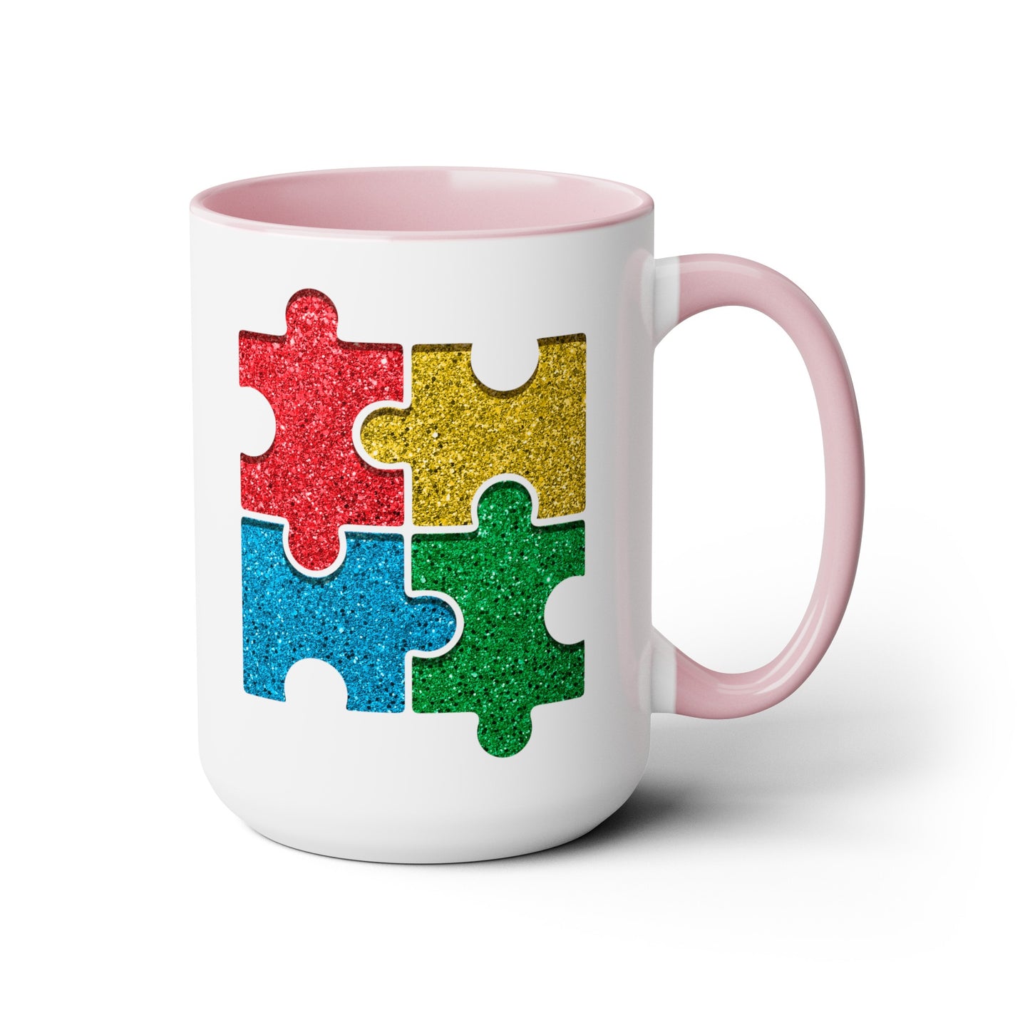 Autism Puzzle Pieces 15oz Coffee Mug