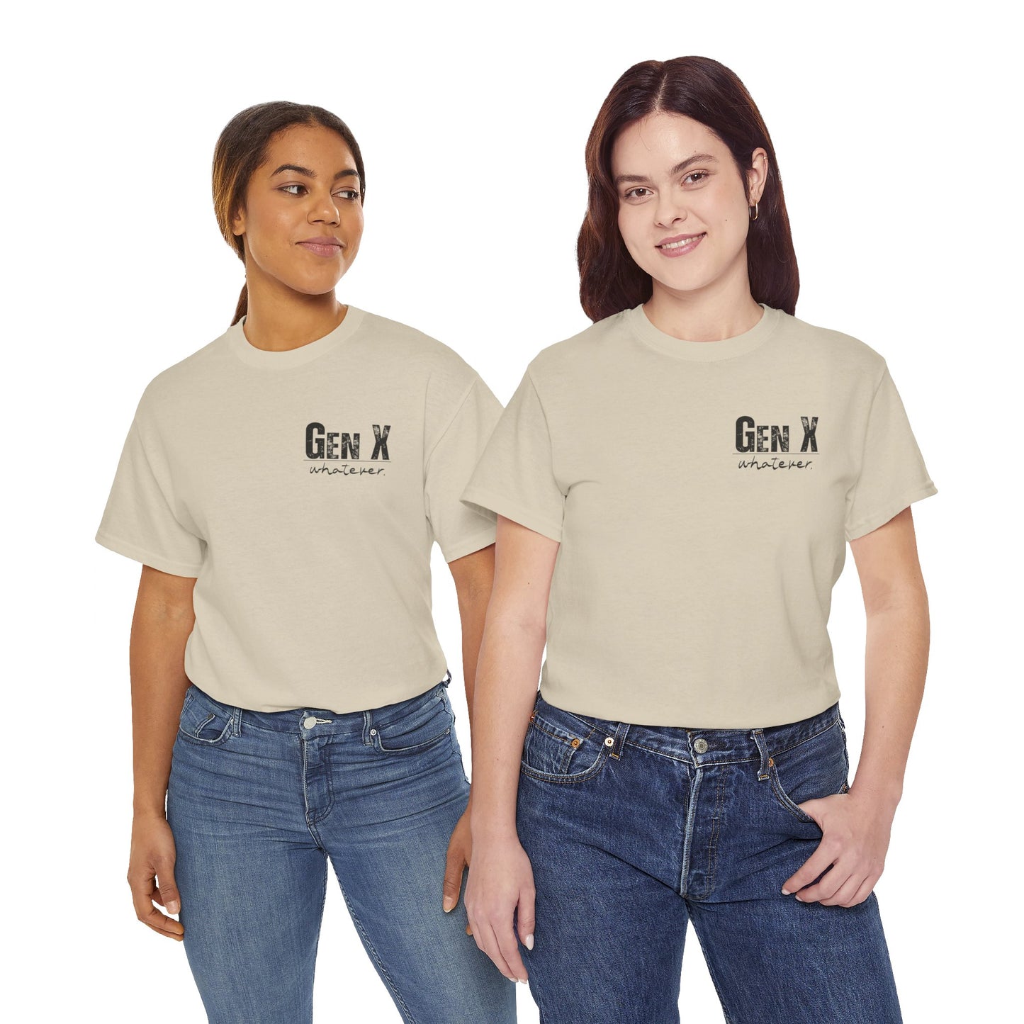 GEN X Definition Unisex Heavy Cotton T-Shirt Front & Back