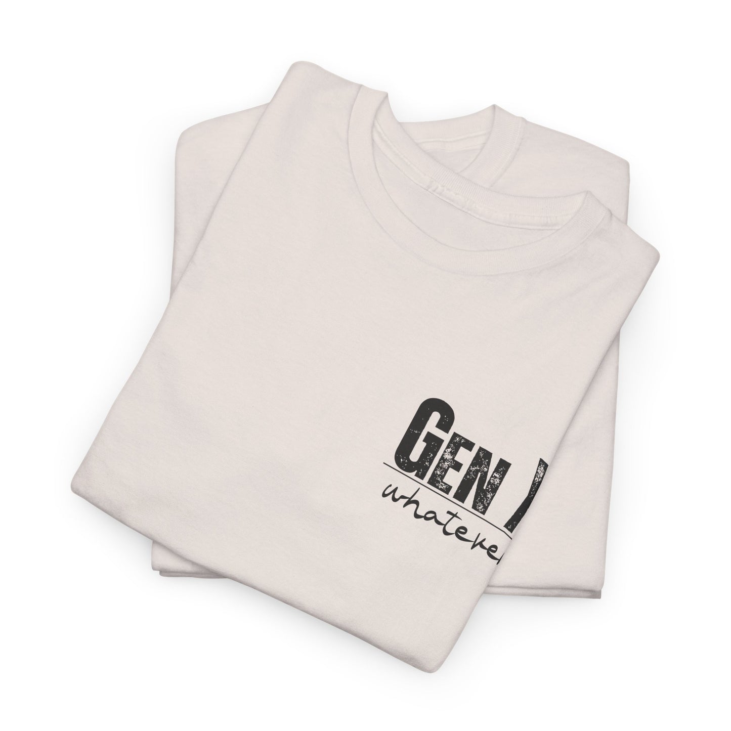 GEN X Definition Unisex Heavy Cotton T-Shirt Front & Back