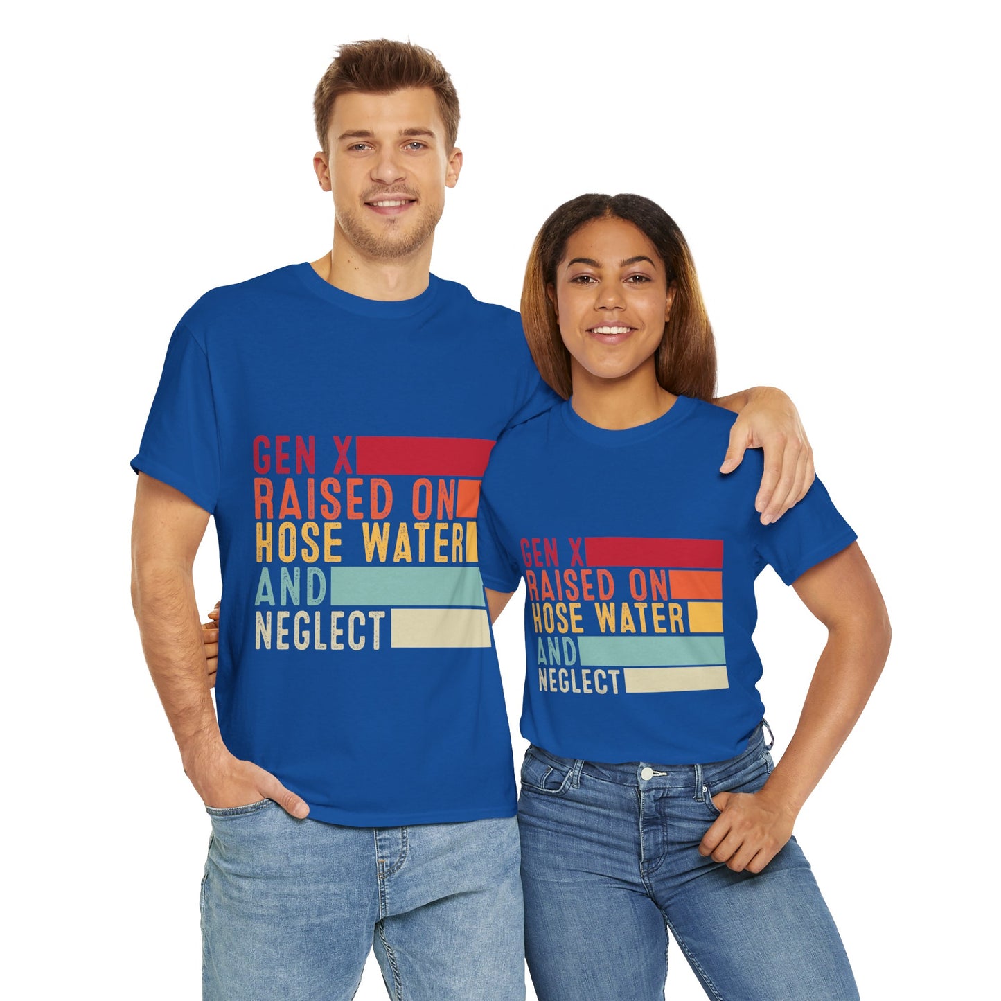 GEN X Raised On Hose Water & Neglect Tshirt Unisex Heavy Cotton