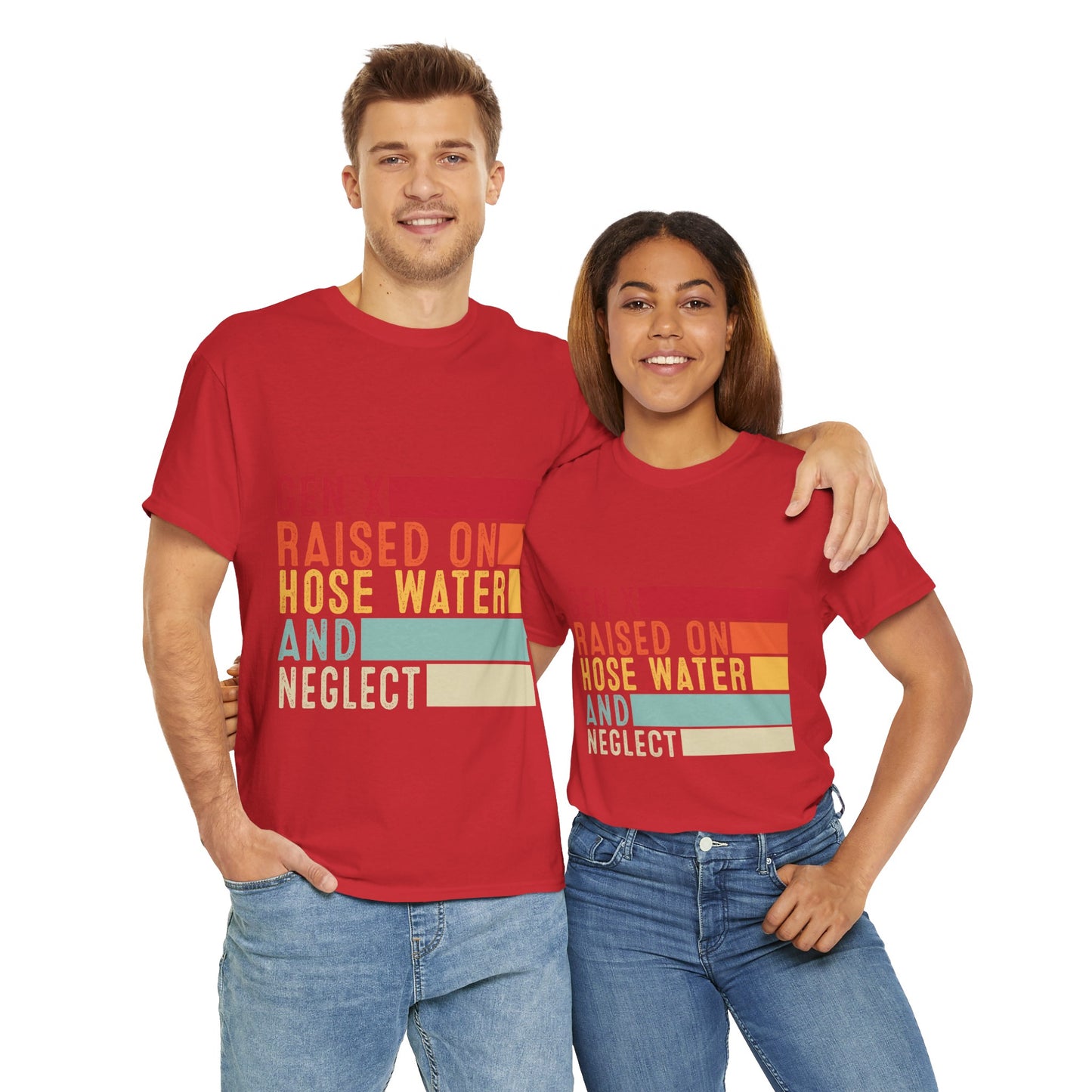 GEN X Raised On Hose Water & Neglect Tshirt Unisex Heavy Cotton