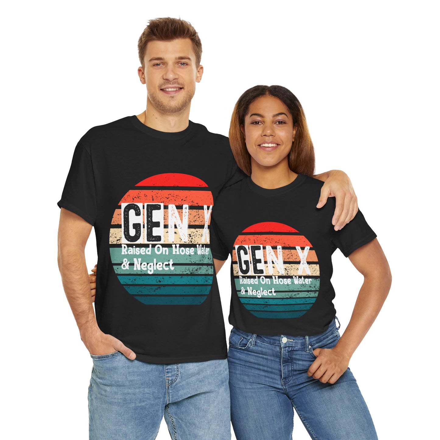 GEN X Raised On Hose Water & Neglect Tshirt Unisex Heavy Cotton