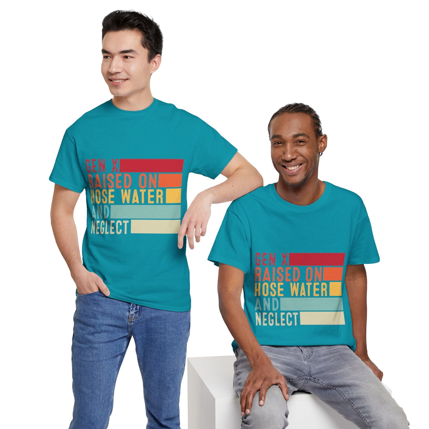 GEN X Raised On Hose Water & Neglect Tshirt Unisex Heavy Cotton