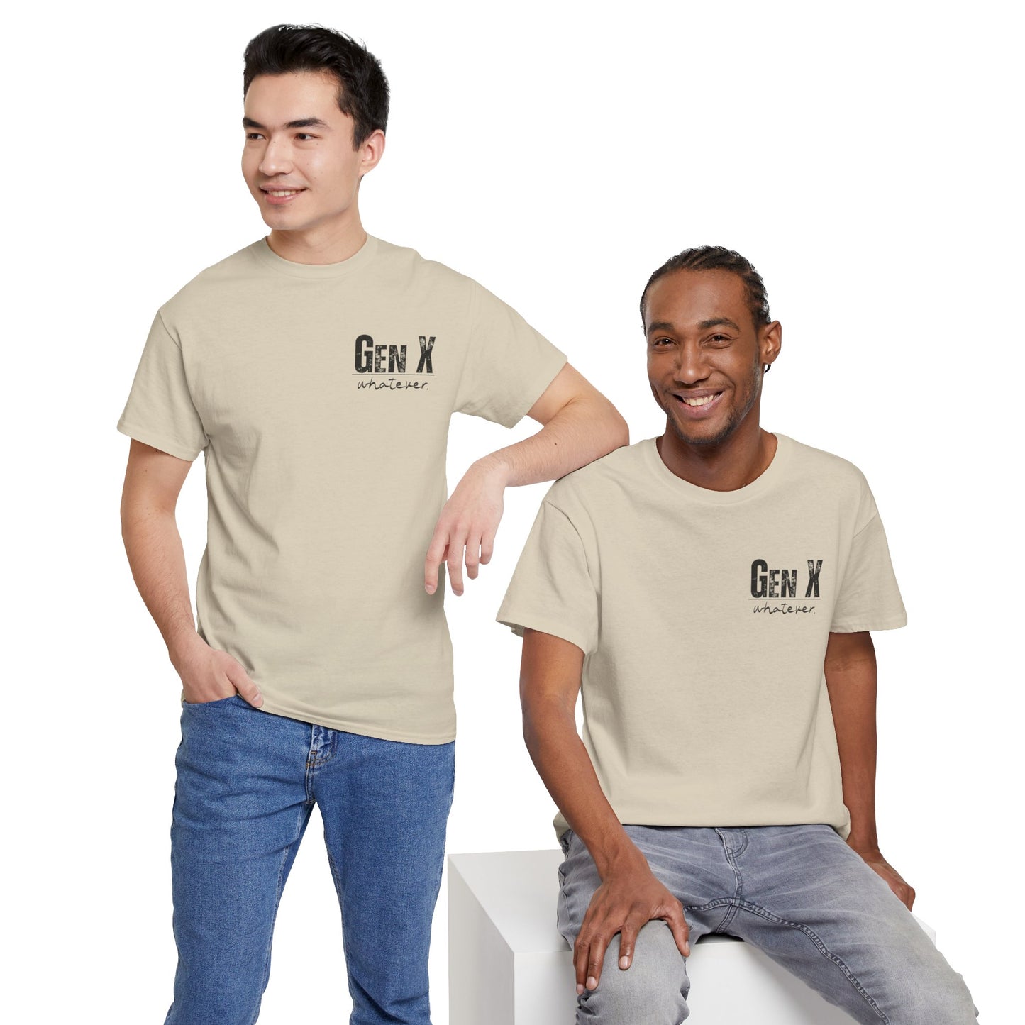 GEN X Definition Unisex Heavy Cotton T-Shirt Front & Back