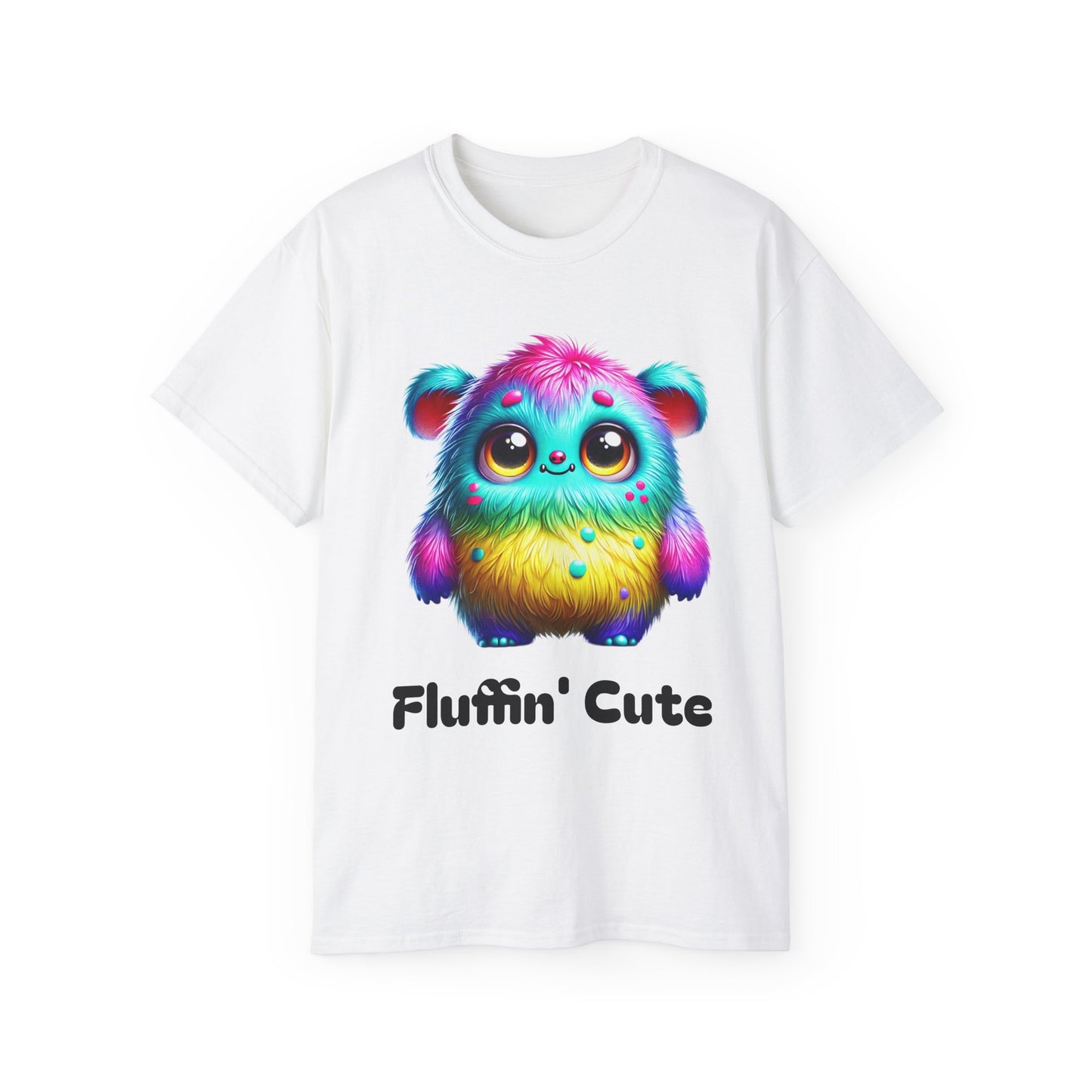 Fluffin' Cute Colorful Monster Unisex Ultra Cotton Tee