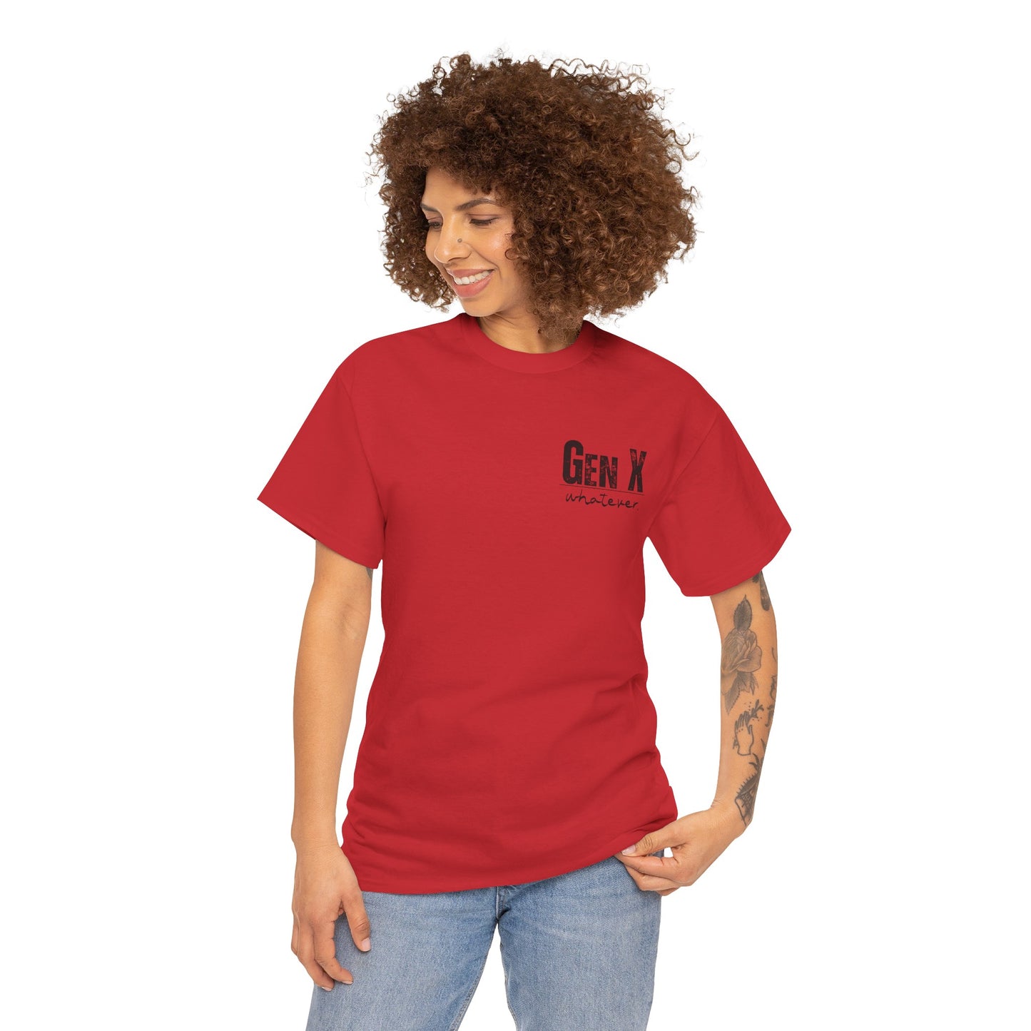 GEN X Definition Unisex Heavy Cotton T-Shirt Front & Back
