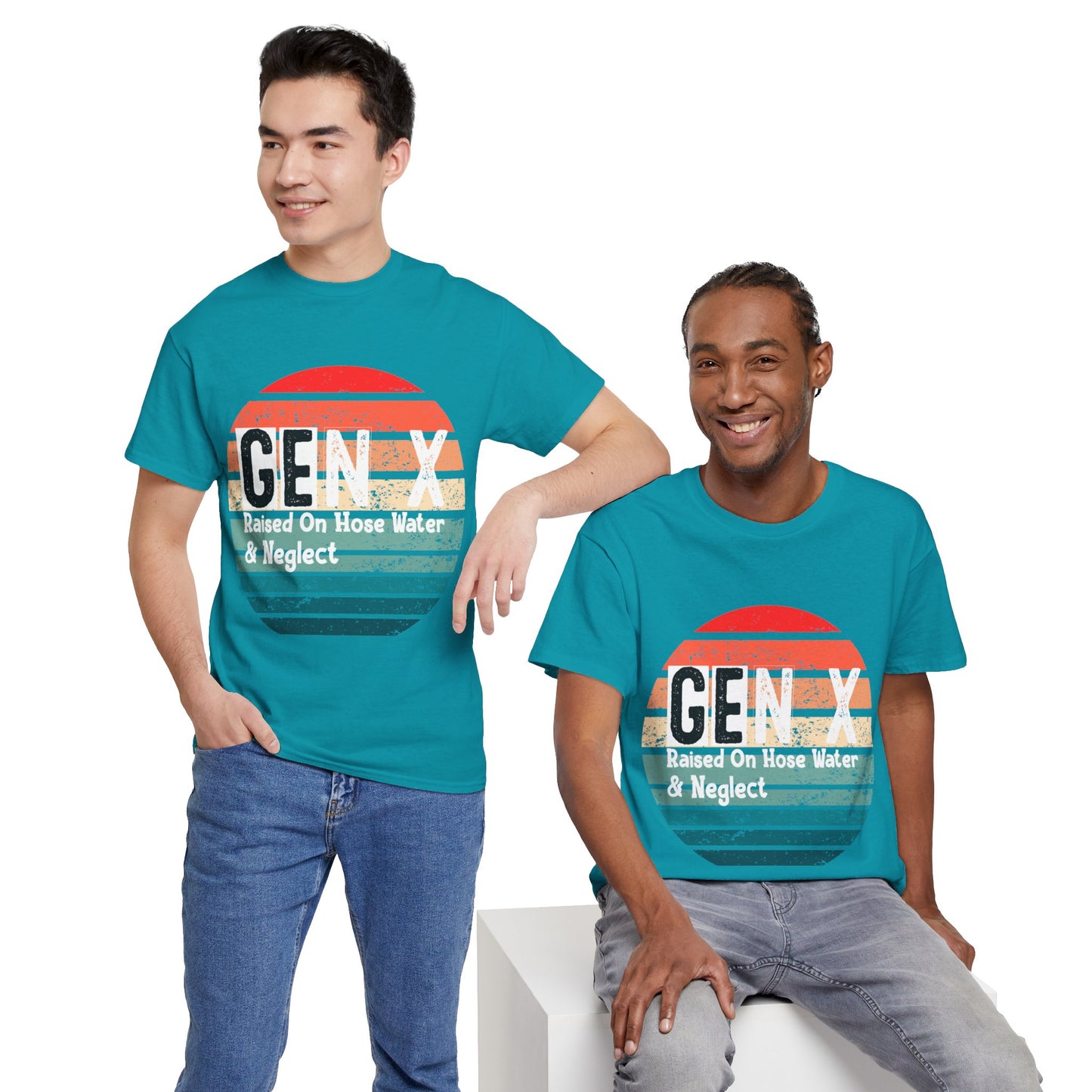 GEN X Raised On Hose Water & Neglect Tshirt Unisex Heavy Cotton